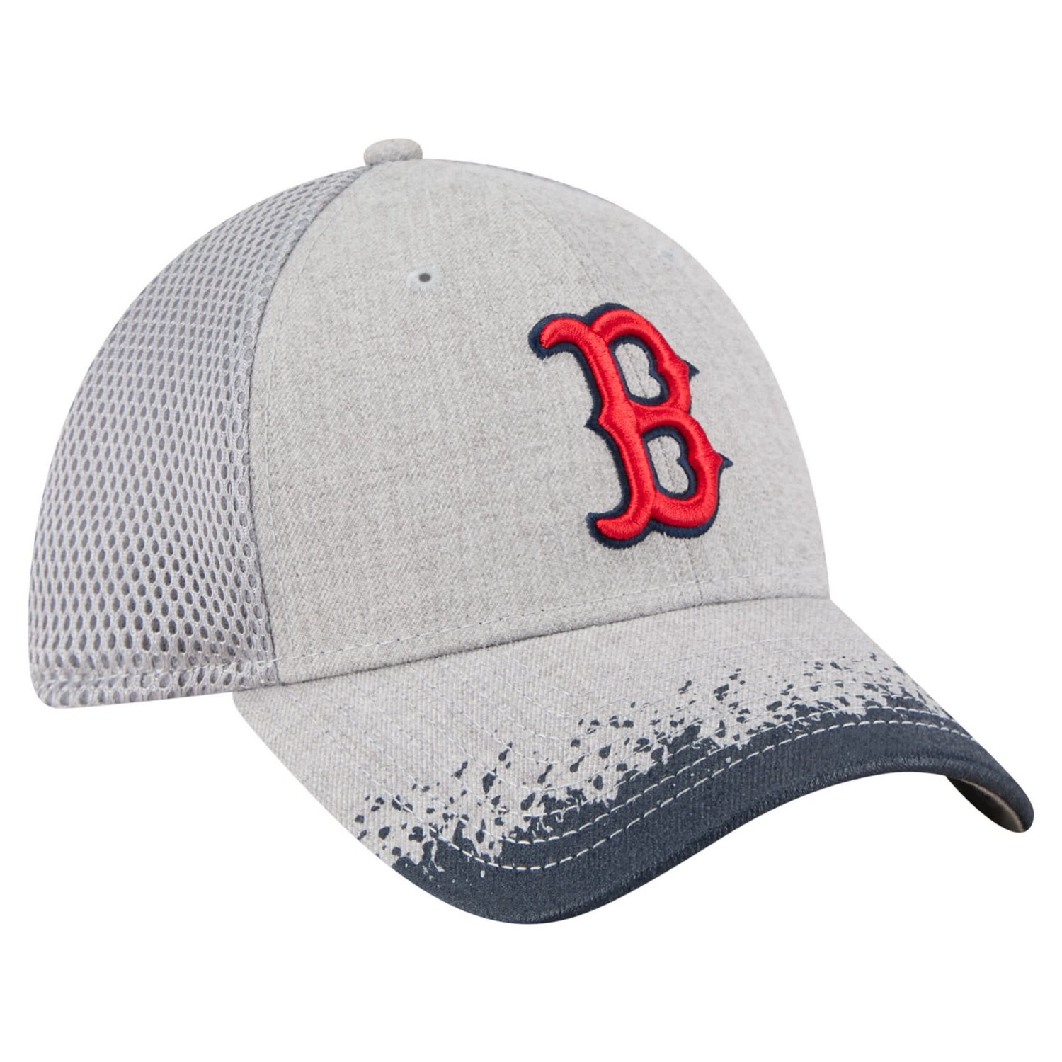 New Era Boston Sox Visor Paint Splatter 39THIRTY Flex Hat - view number 3