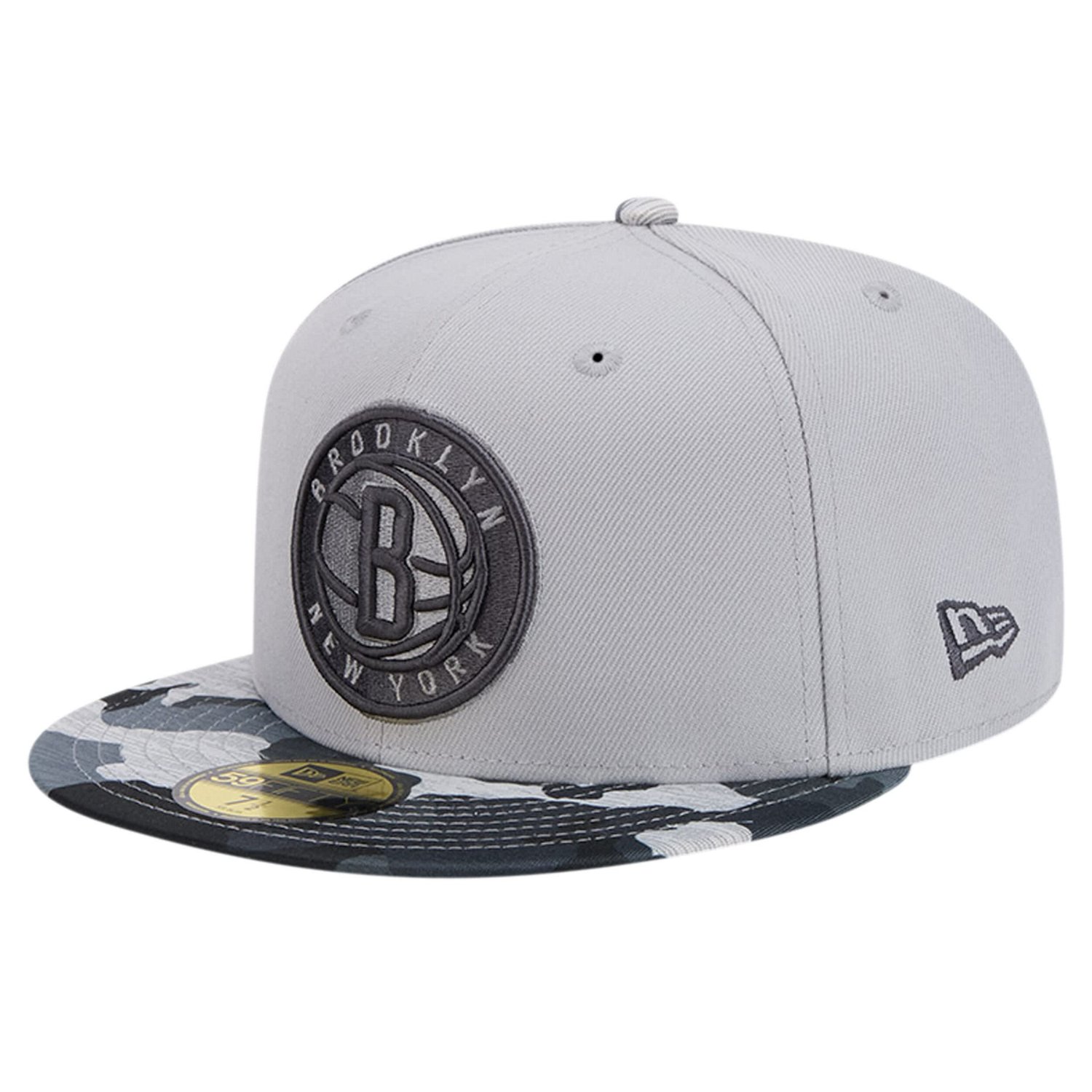 New Era Brooklyn Nets Active Color Camo Visor 59FIFTY Fitted Hat