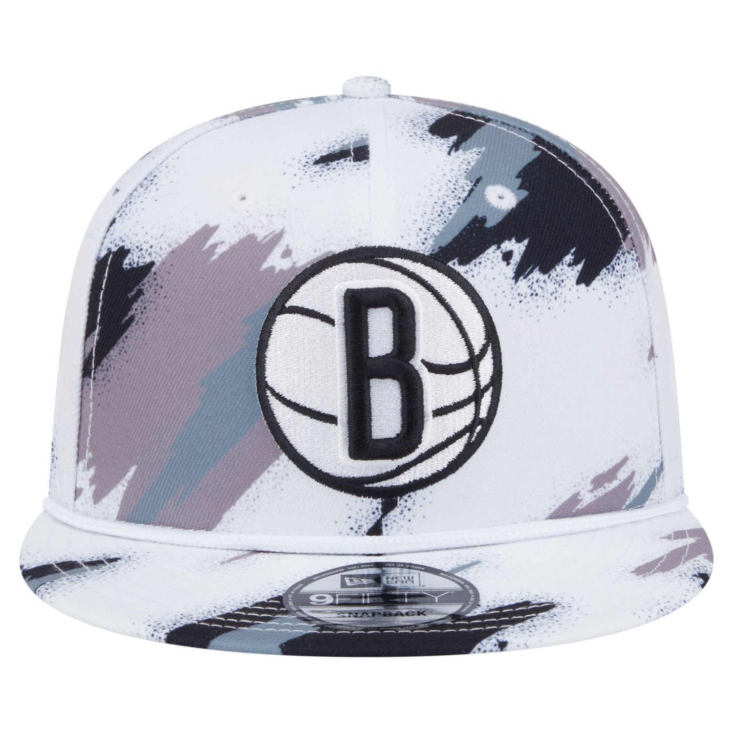 New Era Brooklyn Nets Paint 9FIFTY Snapback Hat - view number 2