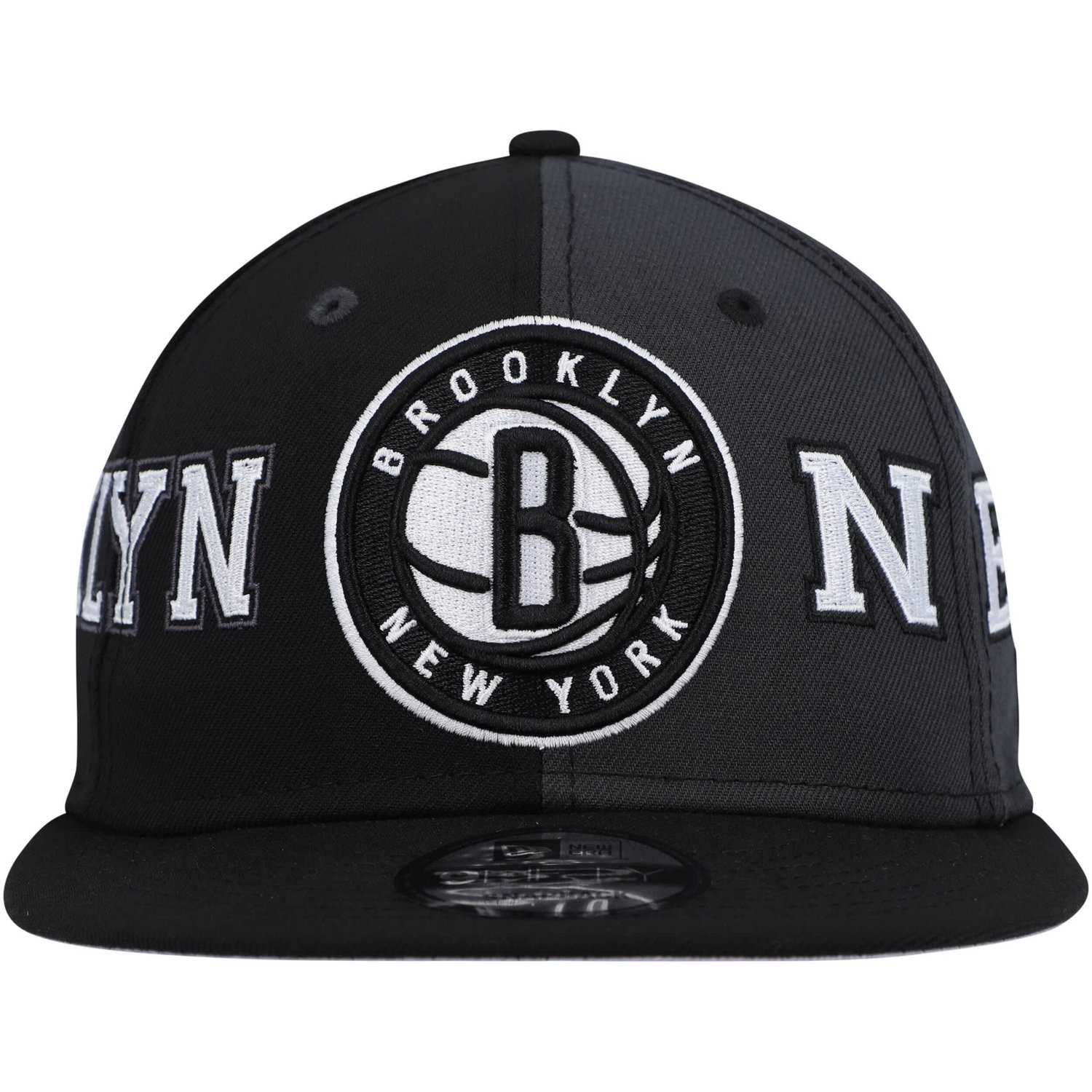 New Era Brooklyn Nets Team Split 9FIFTY Snapback Hat - view number 2