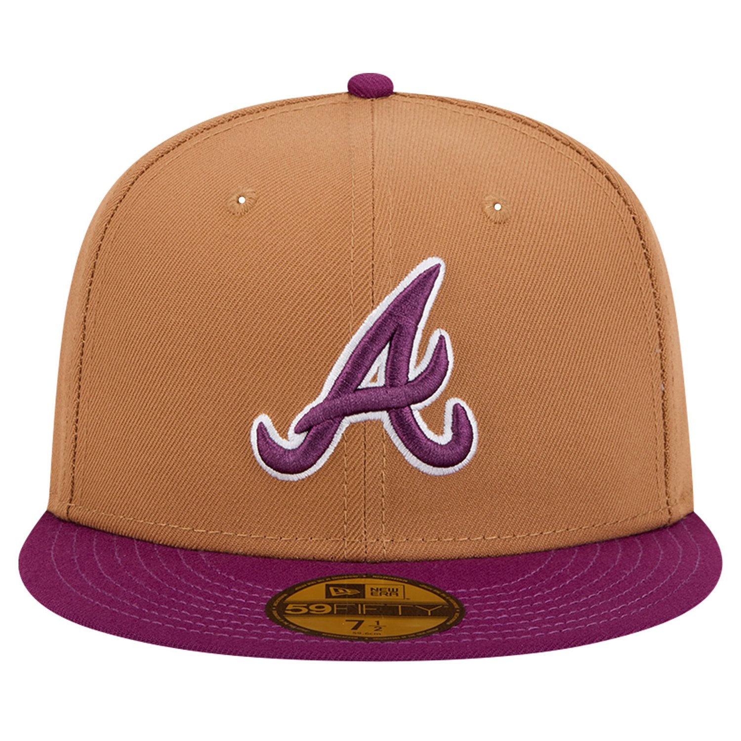 New Era /Brown Atlanta Braves Two-Tone Color Pack 59FIFTY Fitted Hat                                                             - view number 2