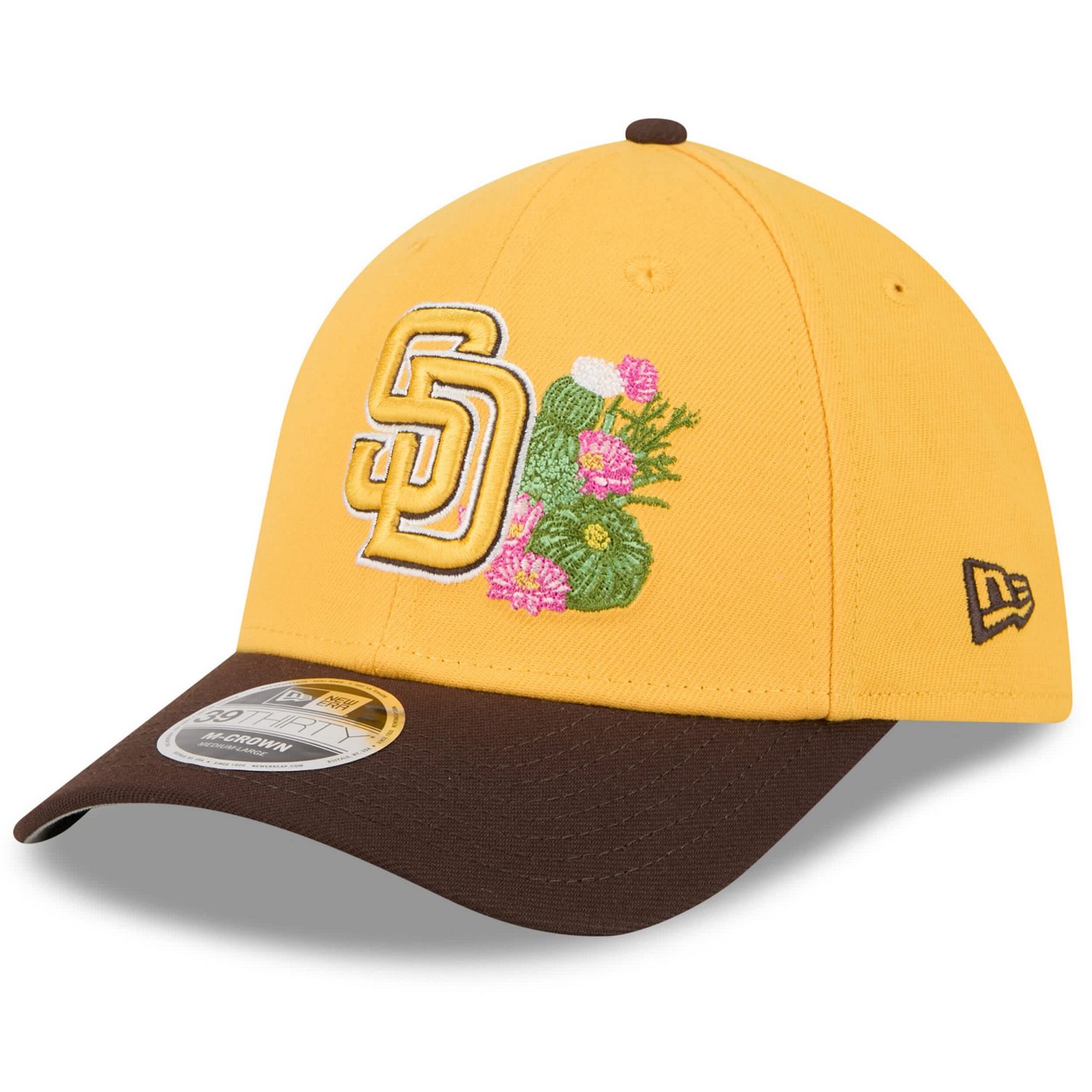 New Era Brown San Diego Padres 2026 Spring Training M-Crown 39THIRTY Flex Hat - view number 3