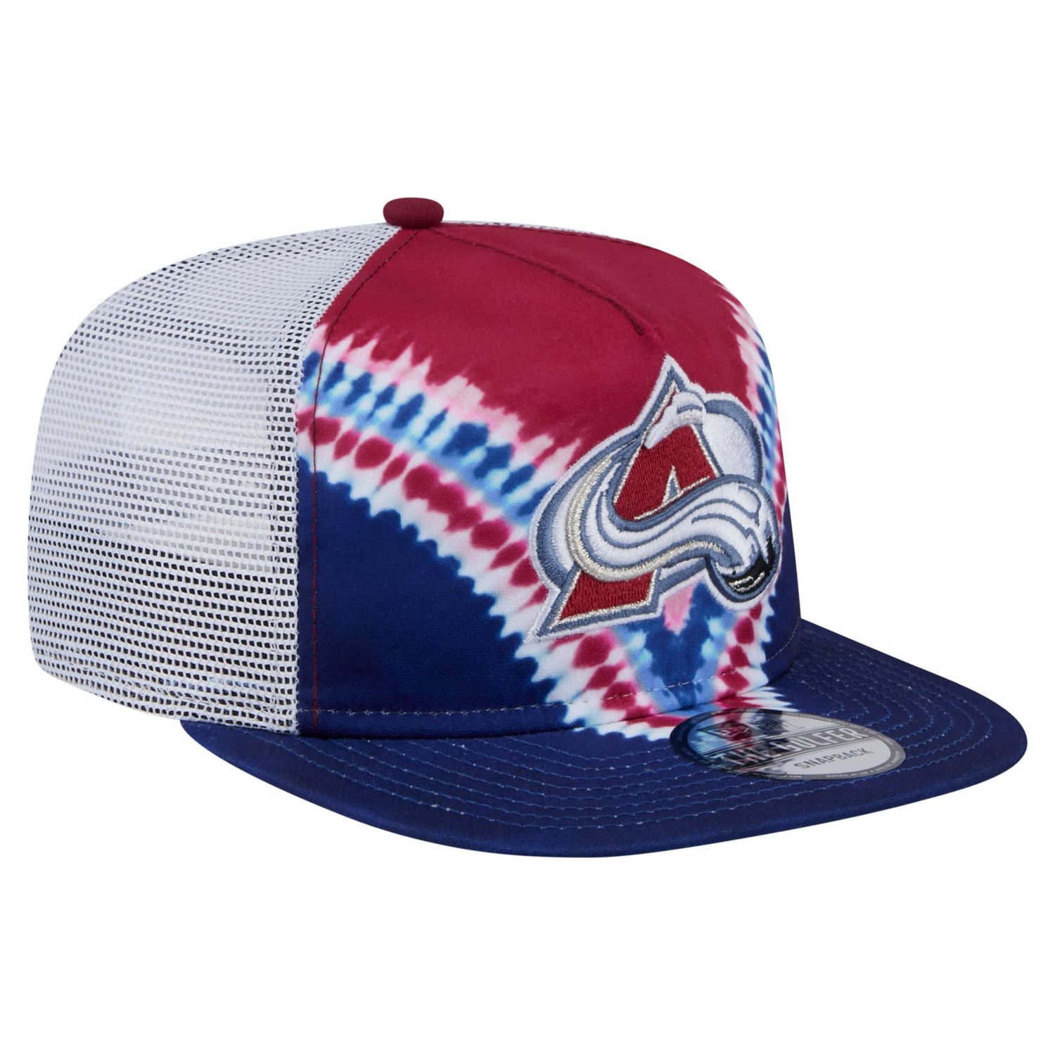 New Era Burgundy Colorado Avalanche Throwback V-Dye Adjustable Golfer Hat - view number 3