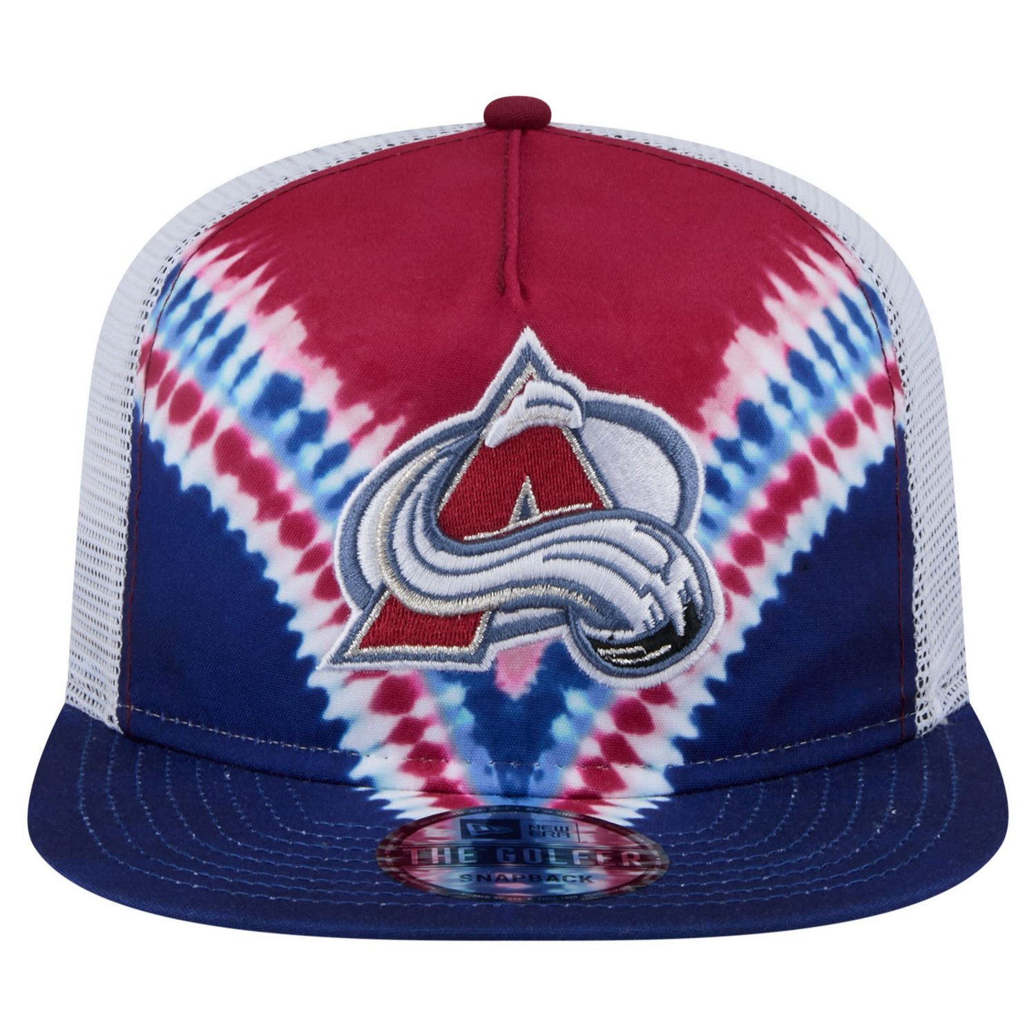 New Era Burgundy Colorado Avalanche Throwback V-Dye Adjustable Golfer Hat - view number 2