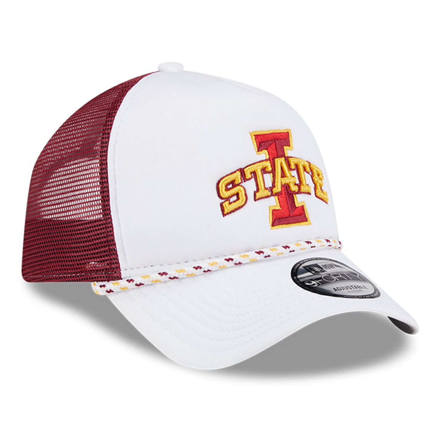 New Era /Cardinal Iowa State Cyclones Court Sport Foam A-Frame 9FORTY Adjustable Trucker Hat - view number 3