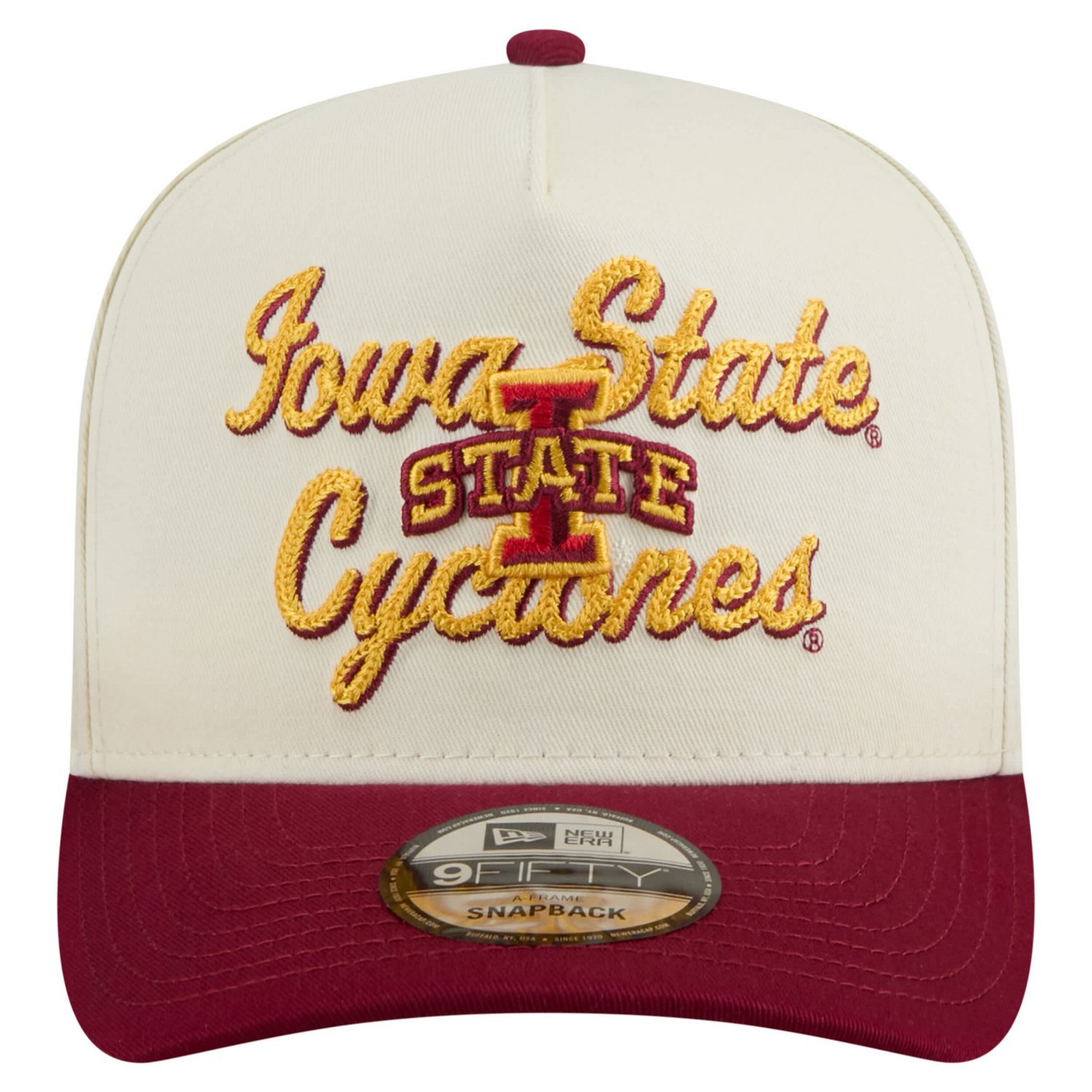 New Era Cardinal Iowa State Cyclones Vintage Chainstitch 9FIFTY A-Frame Snapback Hat - view number 2