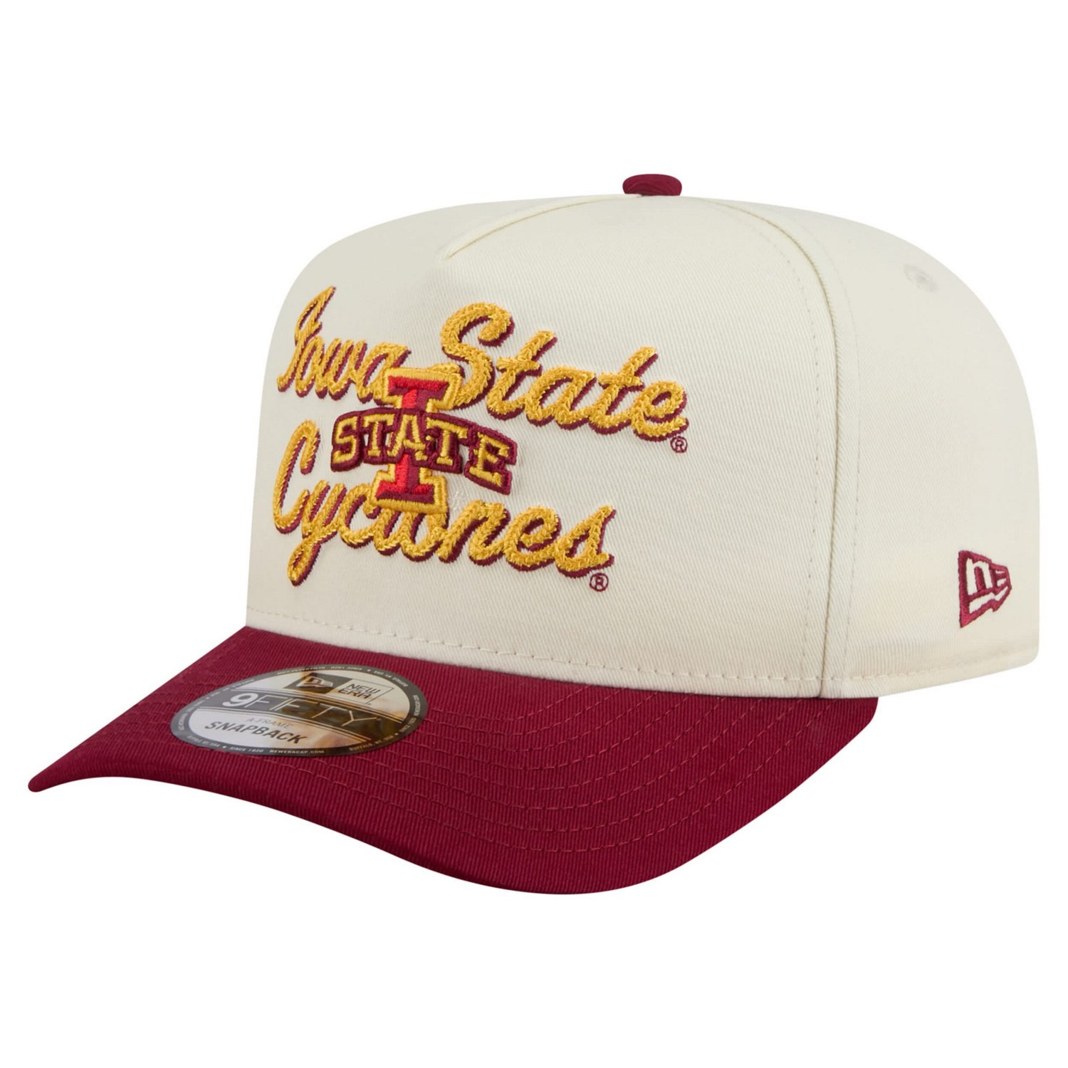 New Era Cardinal Iowa State Cyclones Vintage Chainstitch 9FIFTY A-Frame Snapback Hat - view number 1