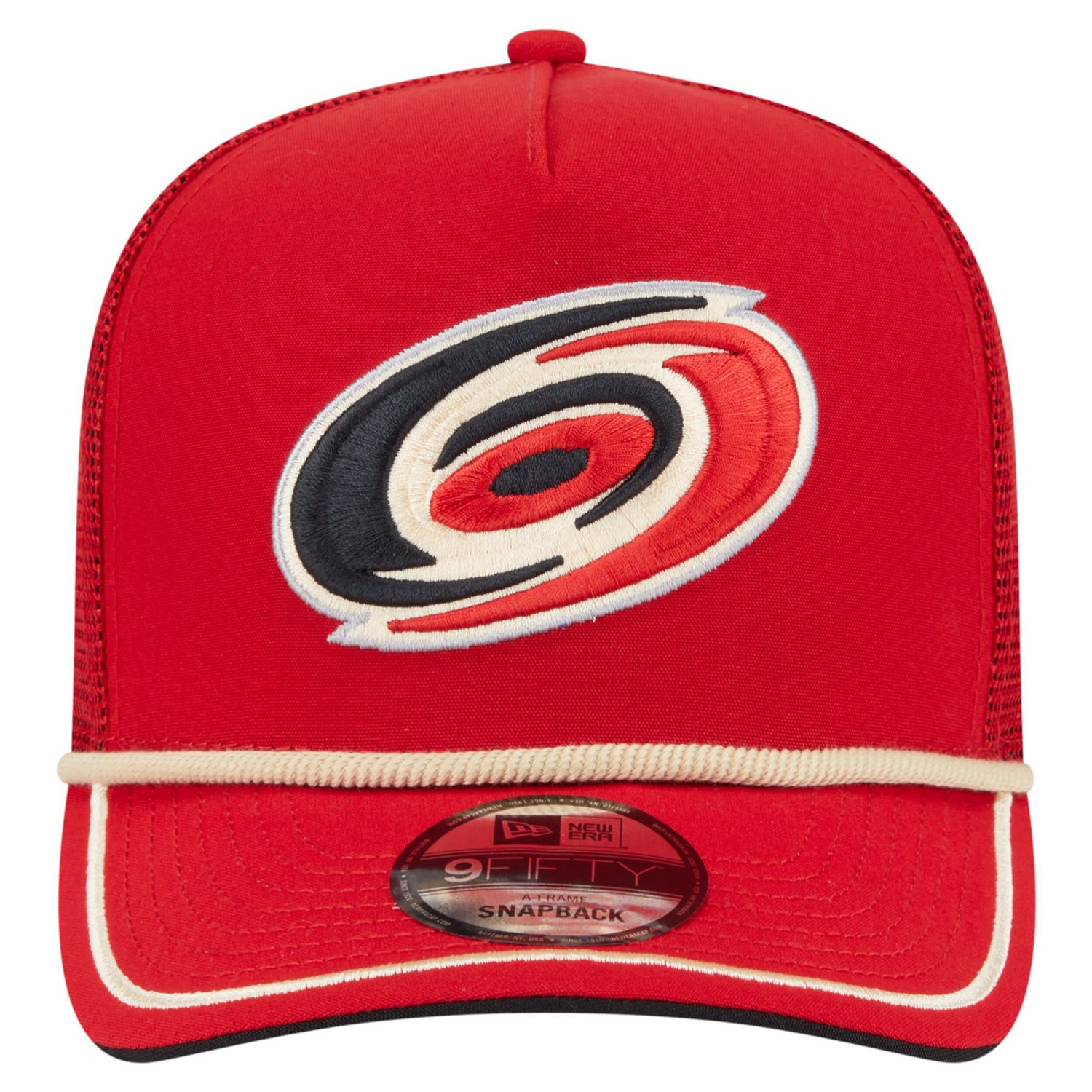 New Era Carolina Hurricanes Vintage Team Rope A-Frame 9FIFTY Snapback Hat - view number 2