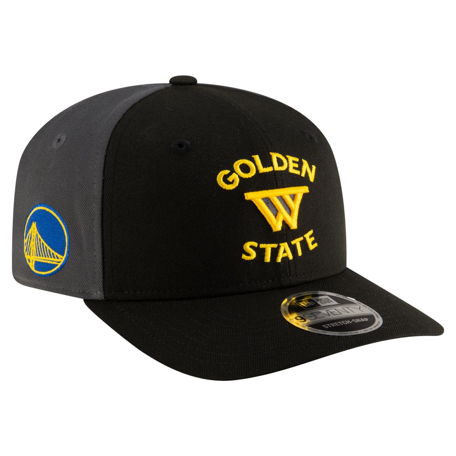 New Era Charcoal Golden State Warriors Statement Edition Jersey Hook 9SEVENTY Stretch-Snap Hat