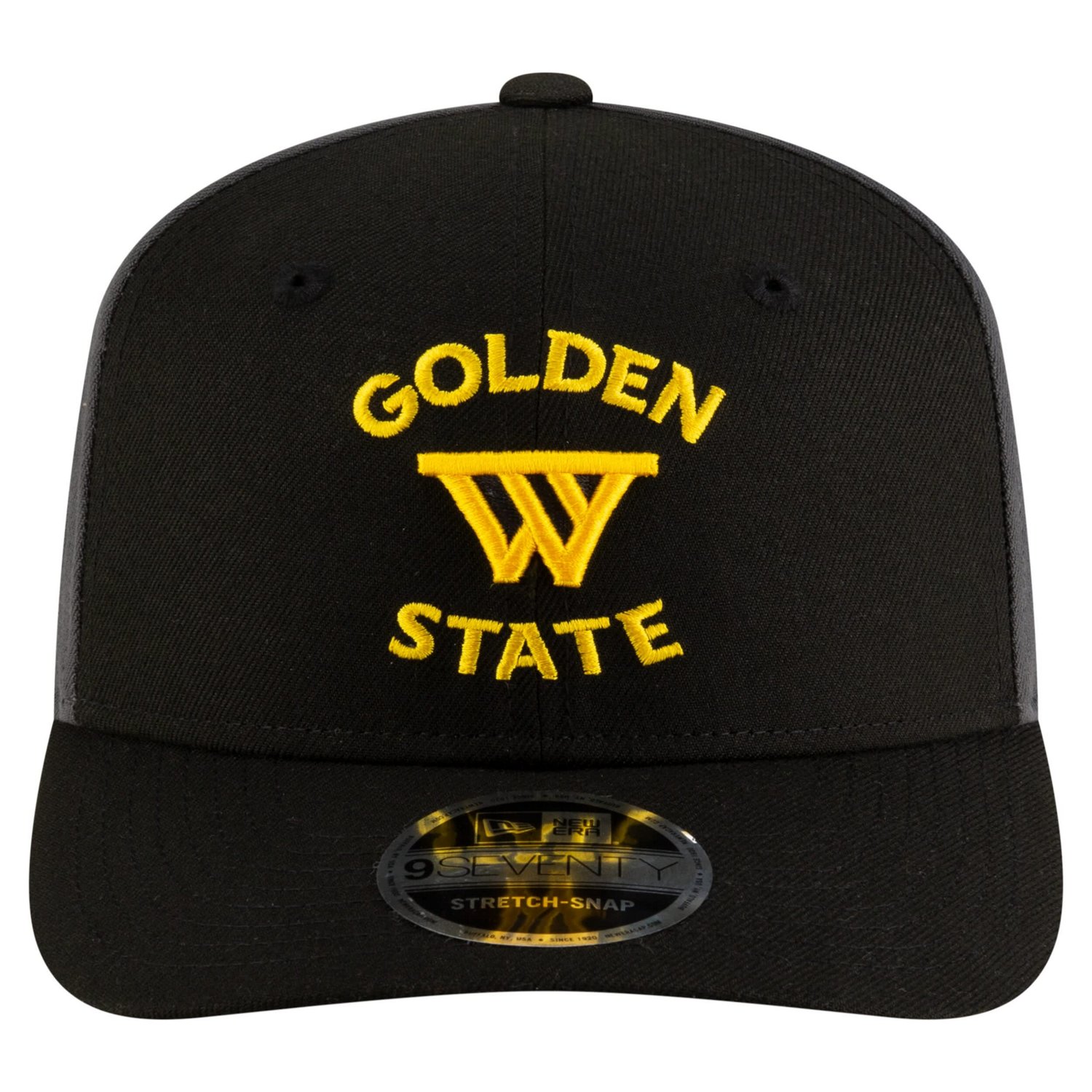 New Era Charcoal Golden State Warriors Statement Edition Jersey Hook 9SEVENTY Stretch-Snap Hat                                   - view number 2