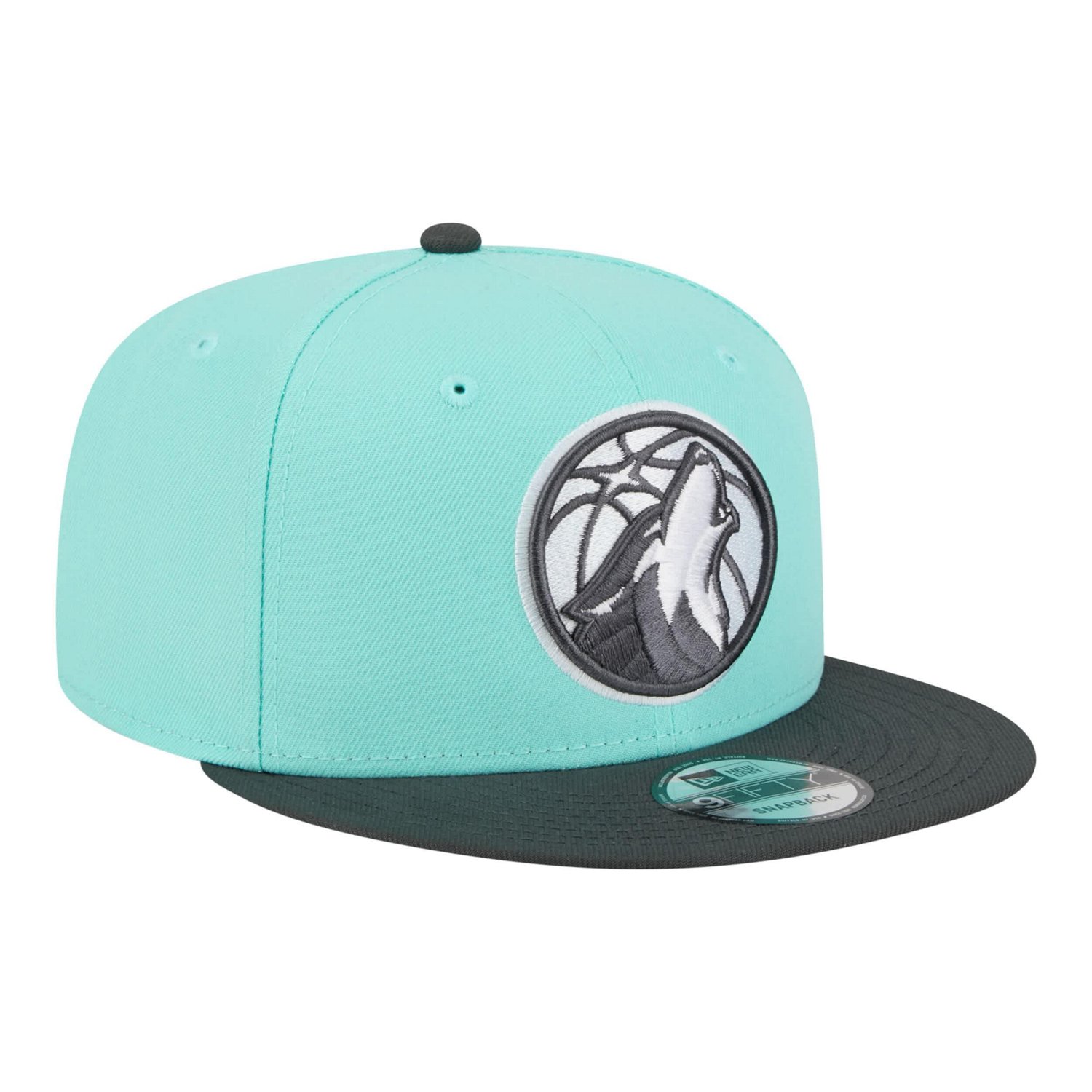 New Era Charcoal Minnesota Timberwolves Color Pack Two-Tone 9FIFTY Snapback Hat - view number 3