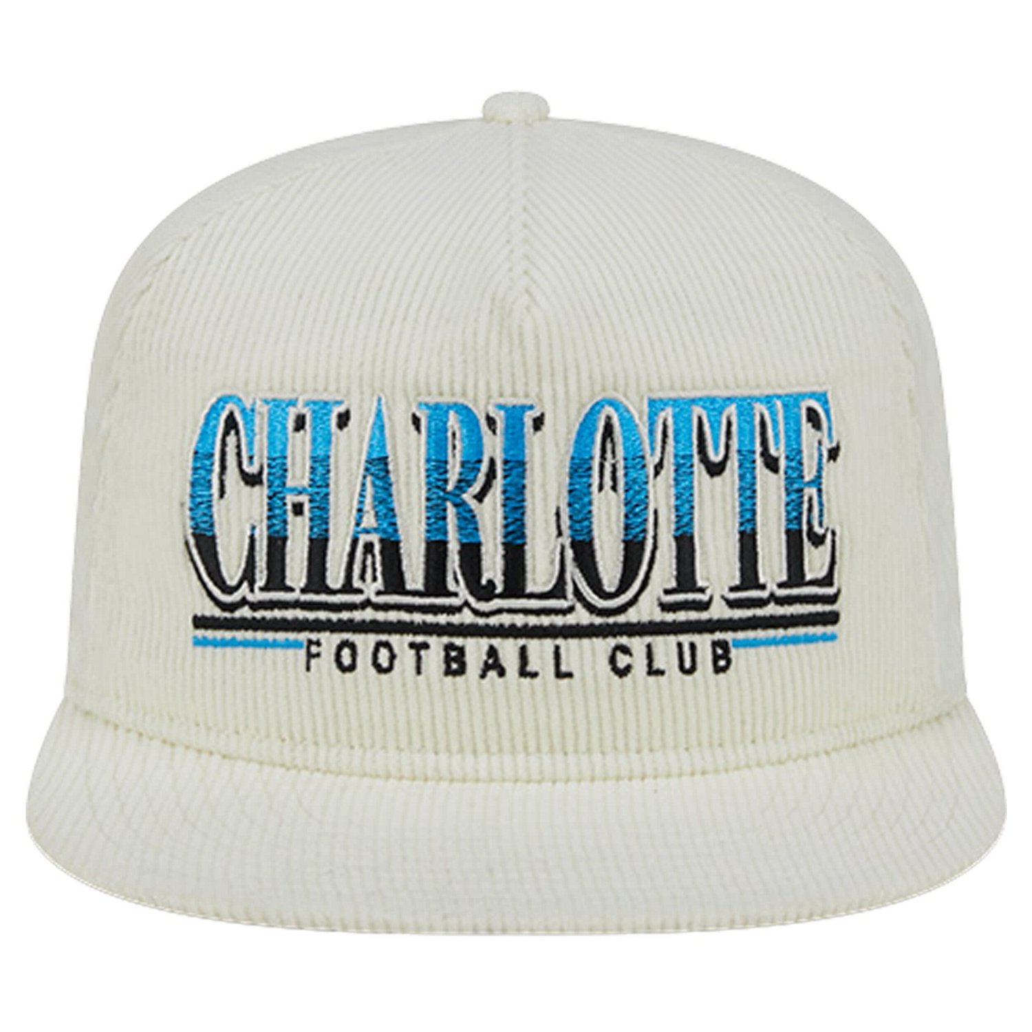 New Era Charlotte FC Throwback Corduroy Golfer Adjustable Hat - view number 2