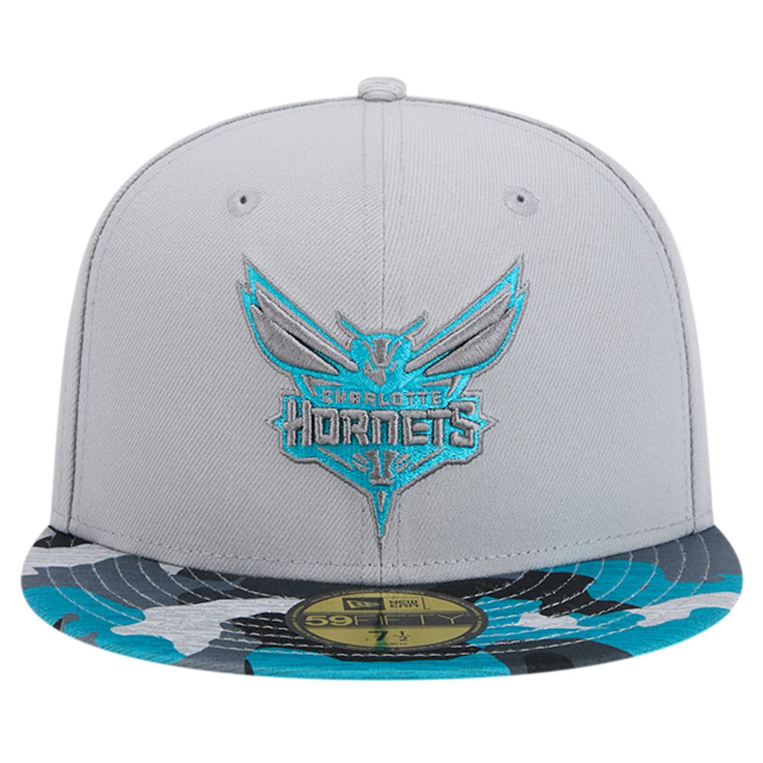 New Era Charlotte Hornets Active Color Camo Visor 59FIFTY Fitted Hat                                                             - view number 2