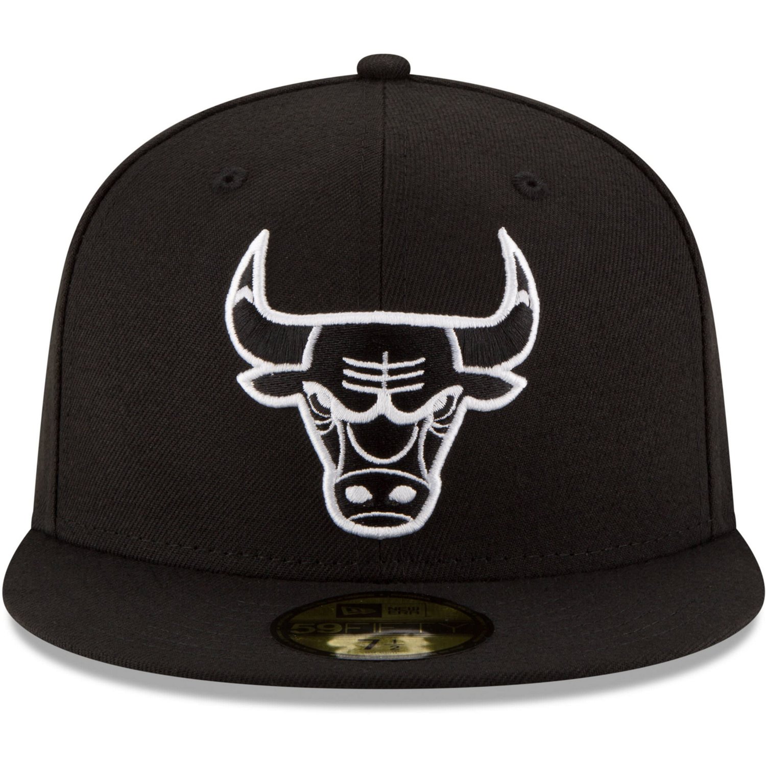 New Era Chicago Bulls  White Logo 59FIFTY Fitted Hat