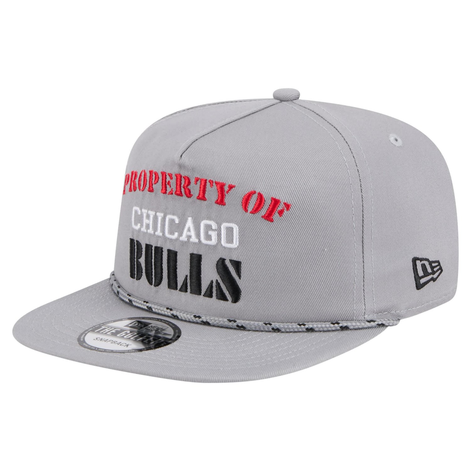 New Era Chicago Bulls Throwback Property Of Golfer Snapback Hat - view number 3