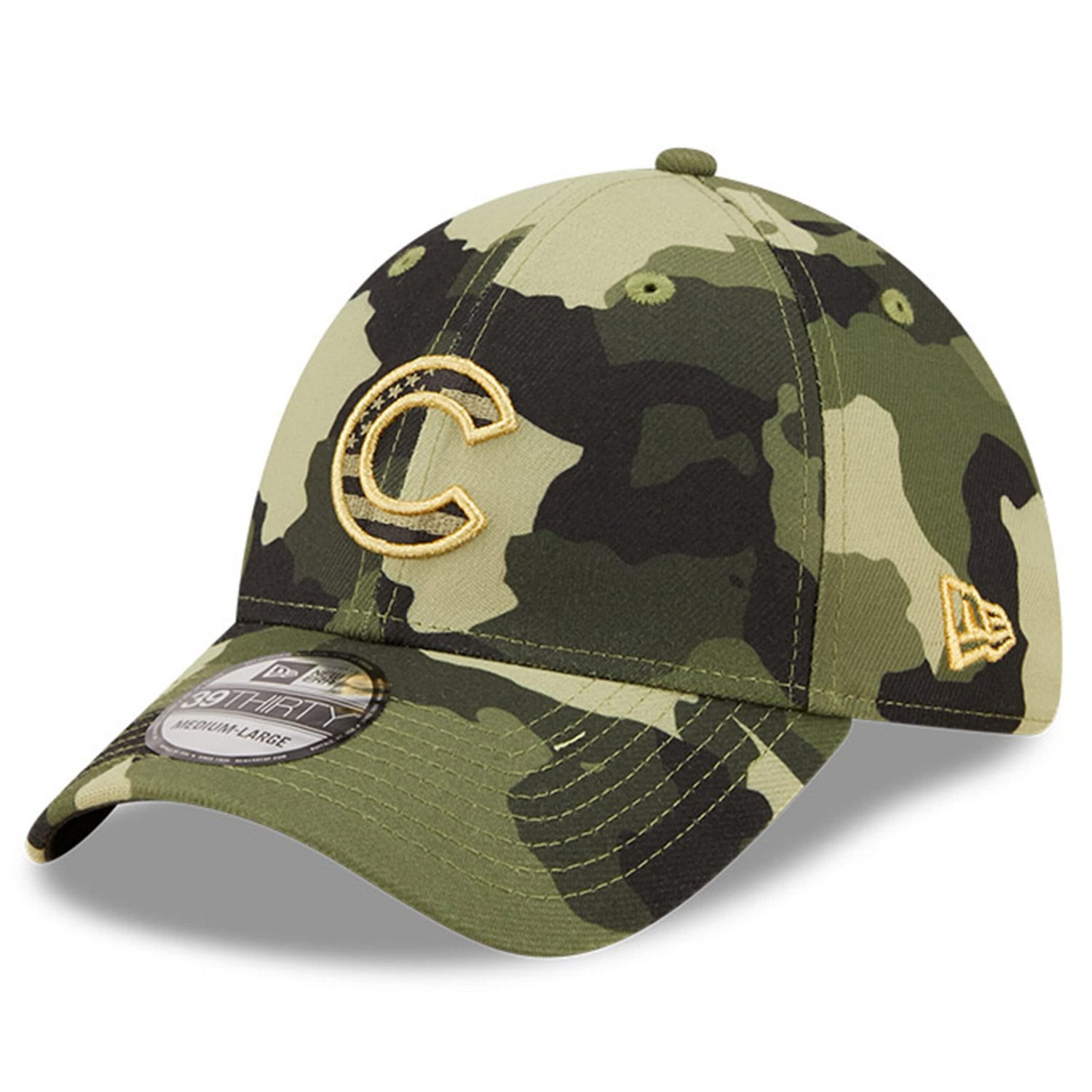 New Era Chicago Cubs 2022 Armed Forces Day 39THIRTY Flex Hat