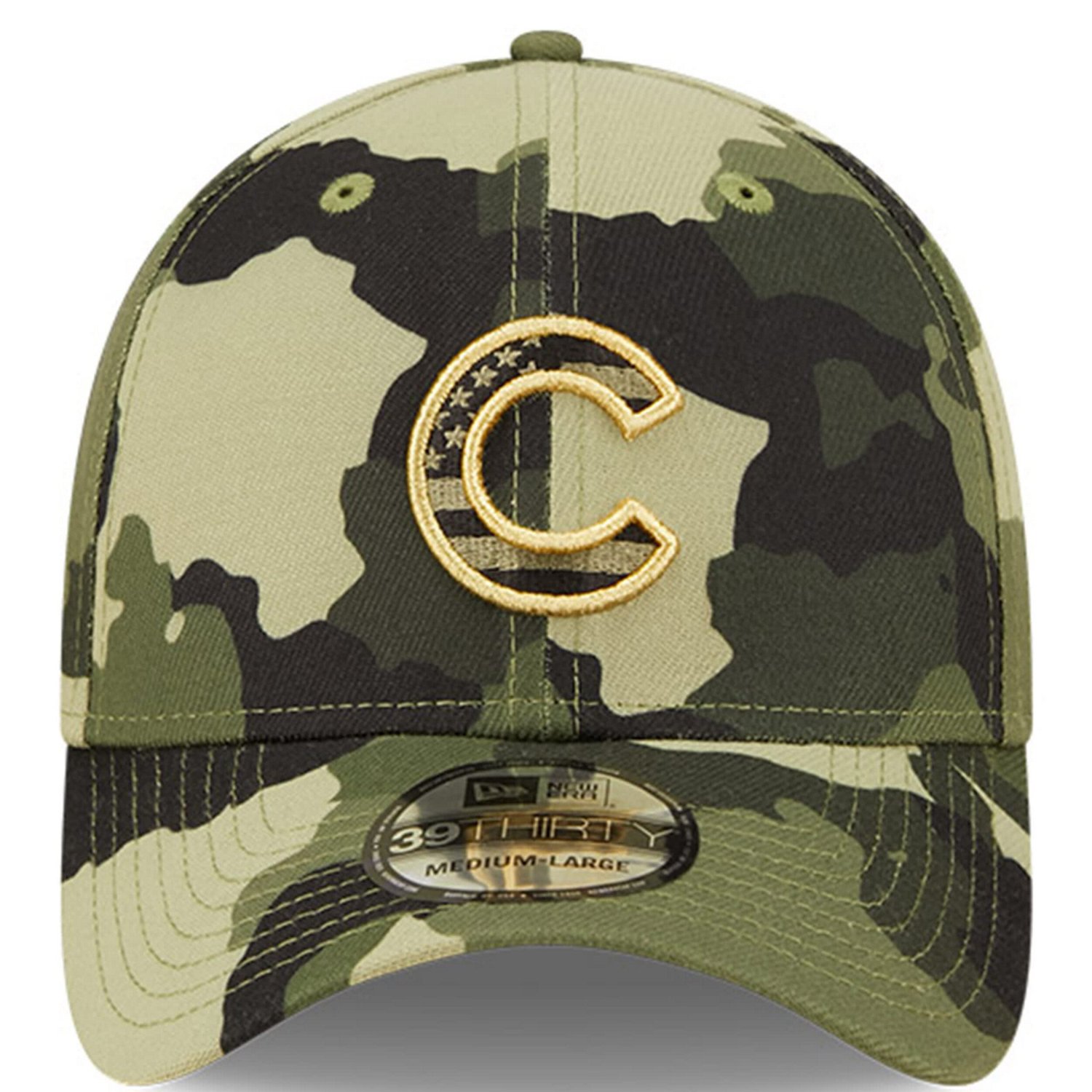 New Era Chicago Cubs 2022 Armed Forces Day 39THIRTY Flex Hat