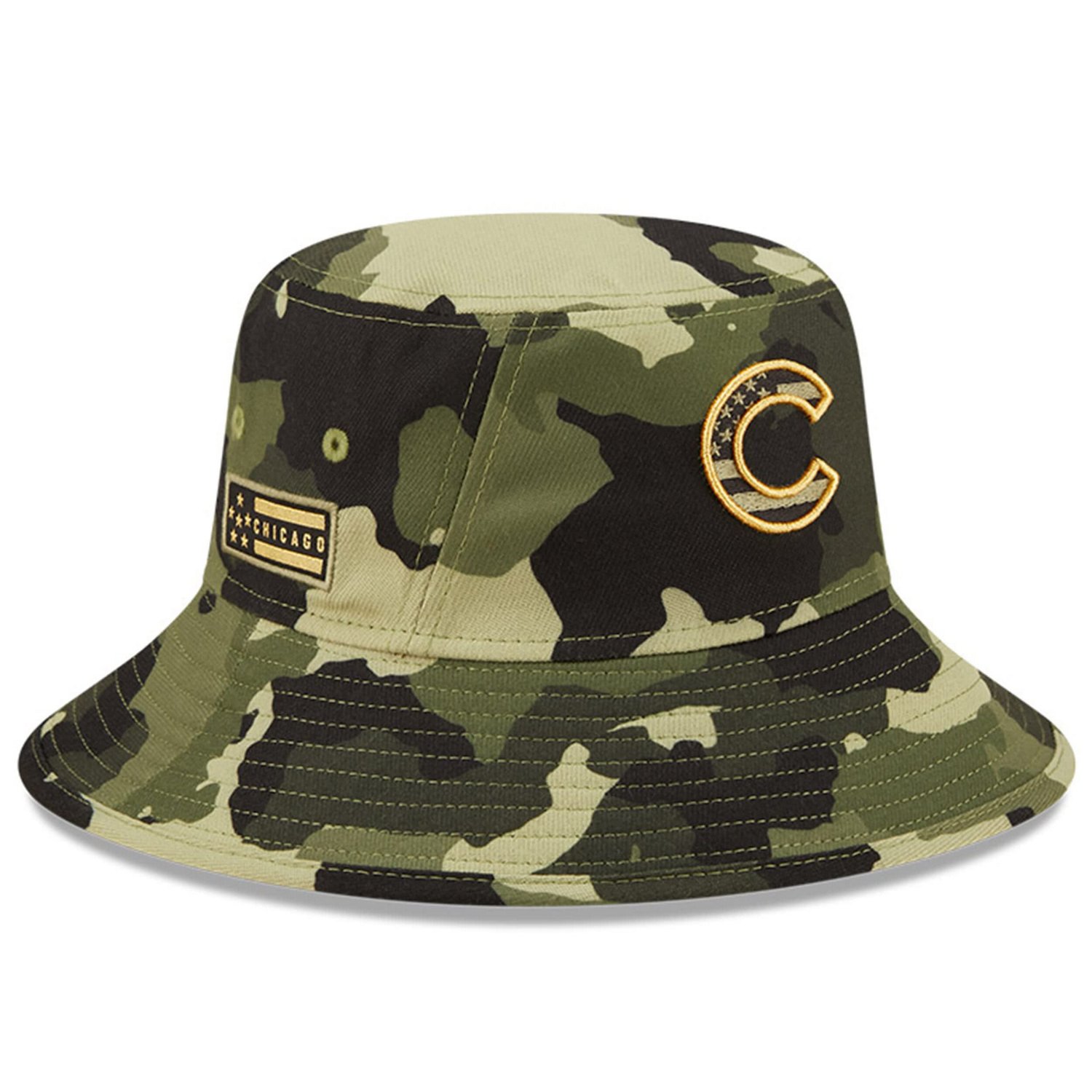 New Era Chicago Cubs 2022 Armed Forces Day Bucket Hat