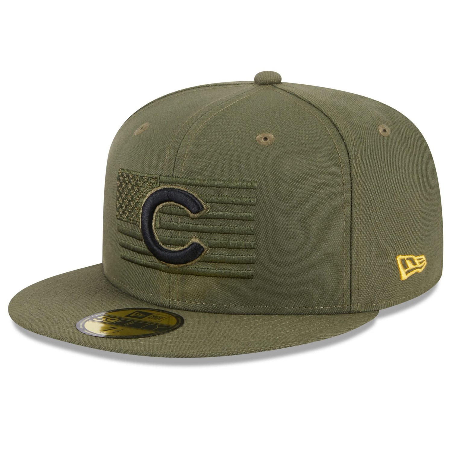 New Era Chicago Cubs 2023 Armed Forces Day On-Field 59FIFTY Fitted Hat                                                           - view number 3
