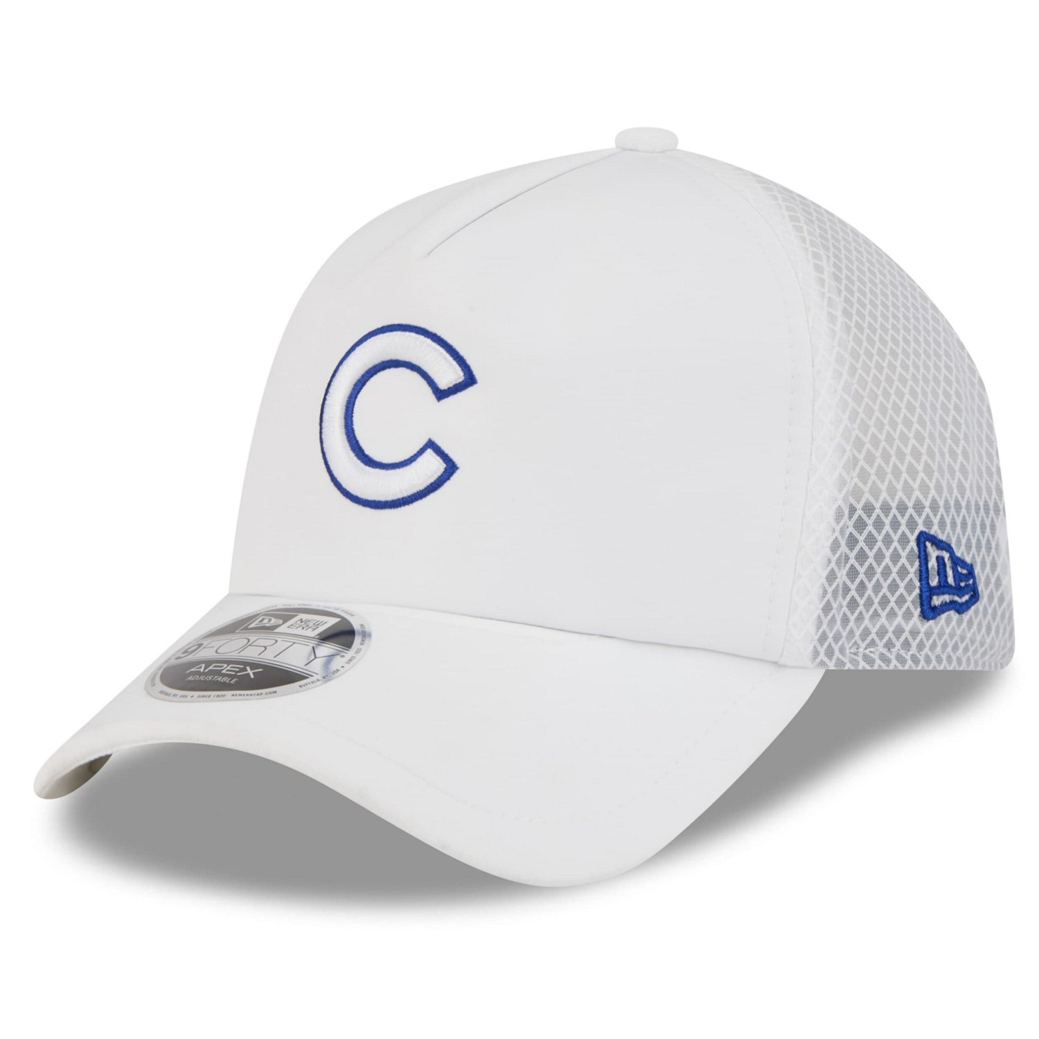 New Era Chicago Cubs 2026 Batting Practice Apex 9FORTY Adjustable Trucker Hat