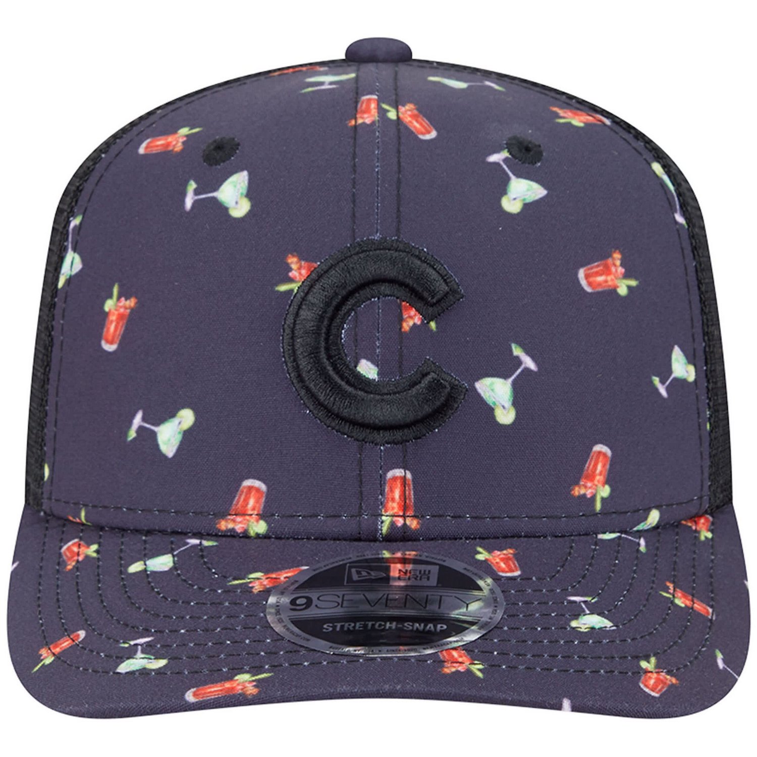 New Era Chicago Cubs Adventure Drinks Pattern 9SEVENTY Stretch-Snap Hat