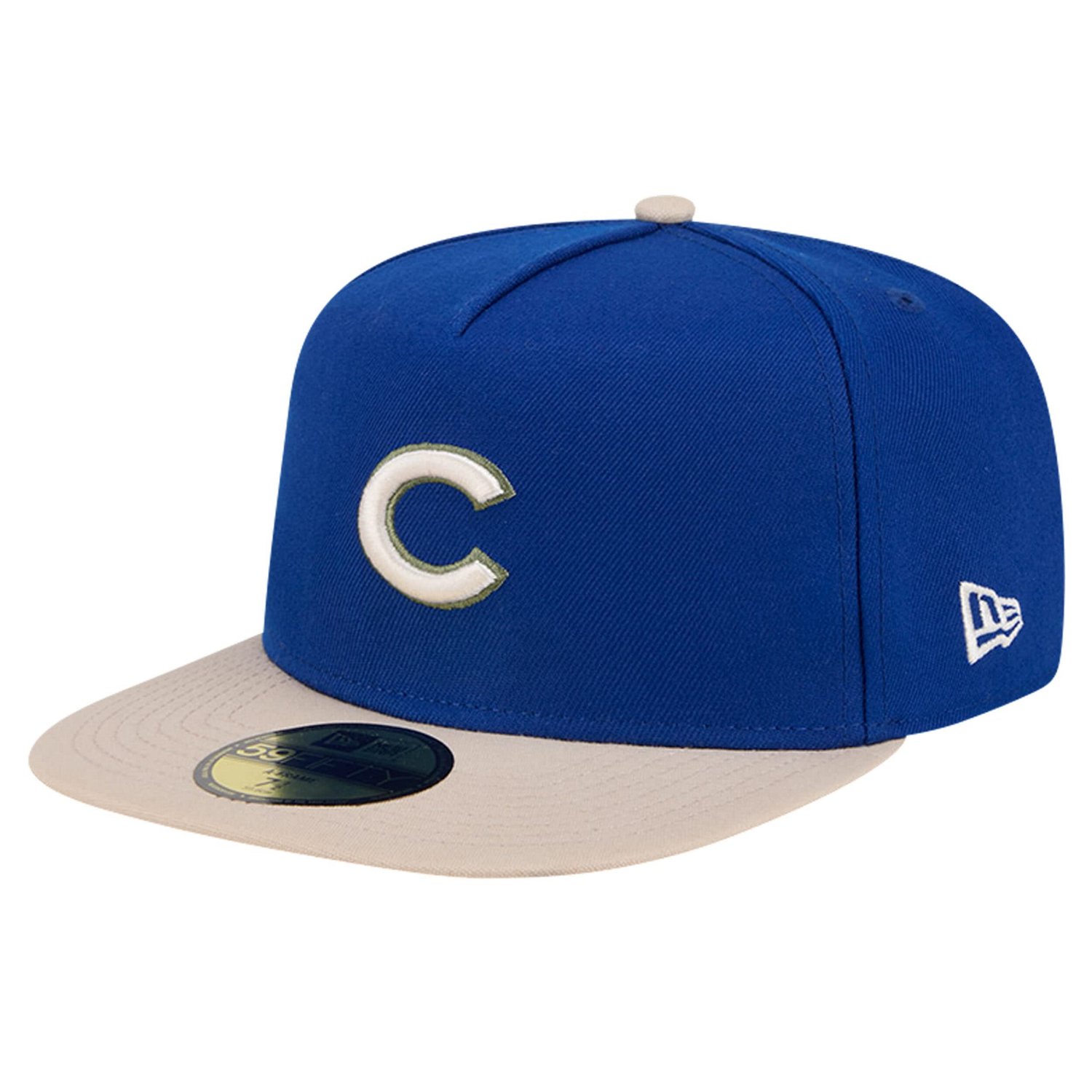 New Era Chicago Cubs Canvas A-Frame 59FIFTY Fitted Hat                                                                           - view number 3
