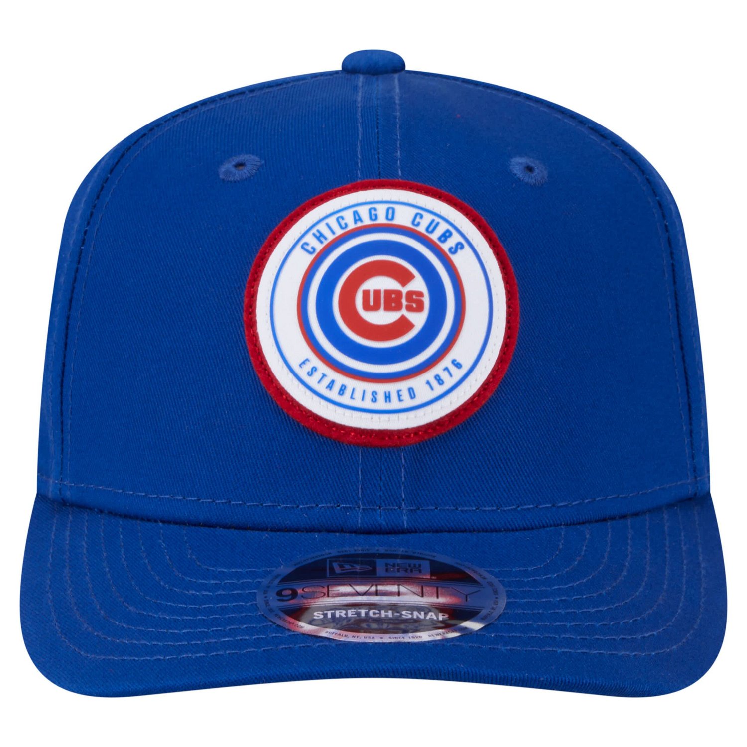New Era Chicago Cubs Circle Patch 9SEVENTY Stretch-Snap Hat