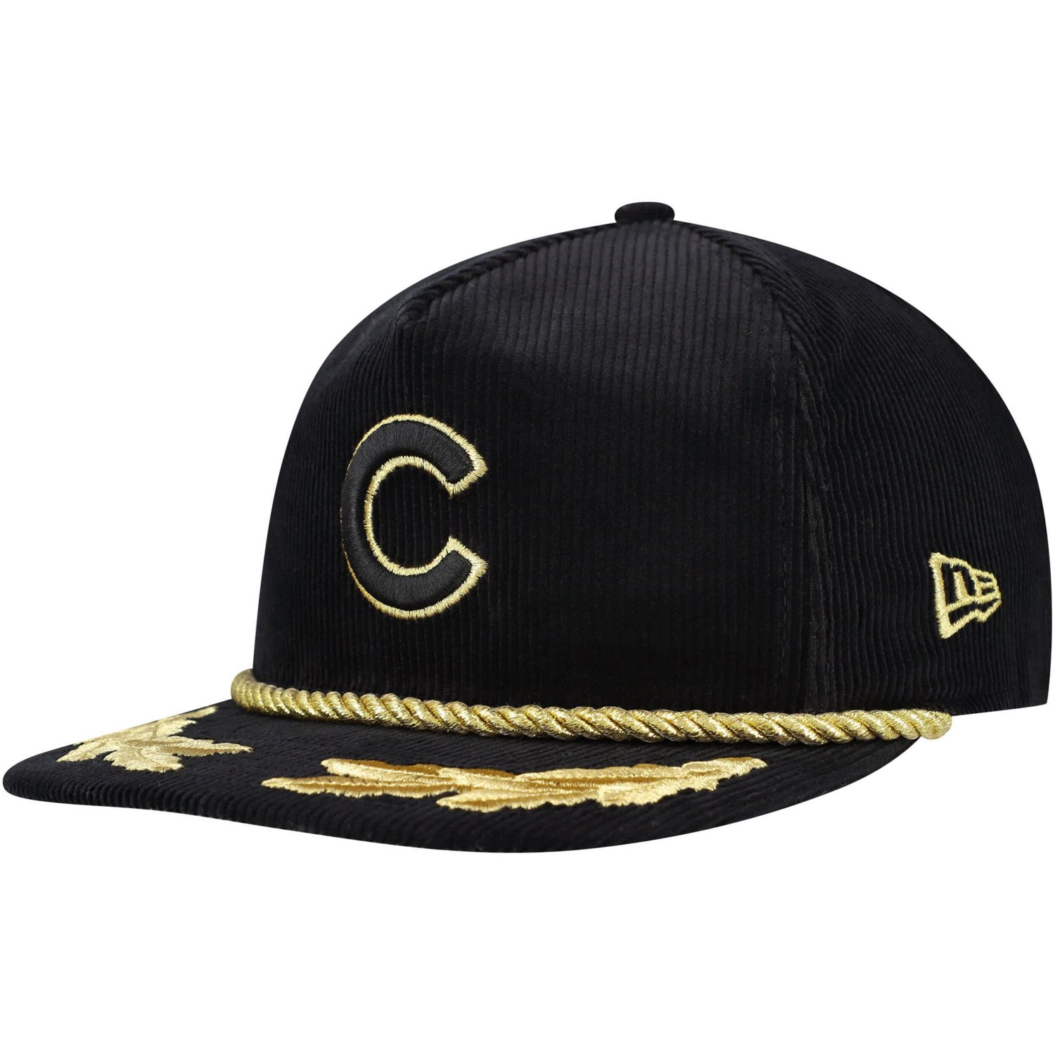 New Era Chicago Cubs Corduroy Filigree Golfer Adjustable Hat