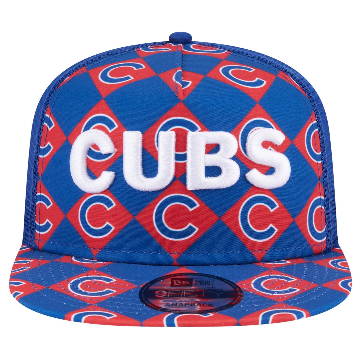 New Era Chicago Cubs Seeing Diamonds A-Frame Trucker 9FIFTY Snapback Hat - view number 2