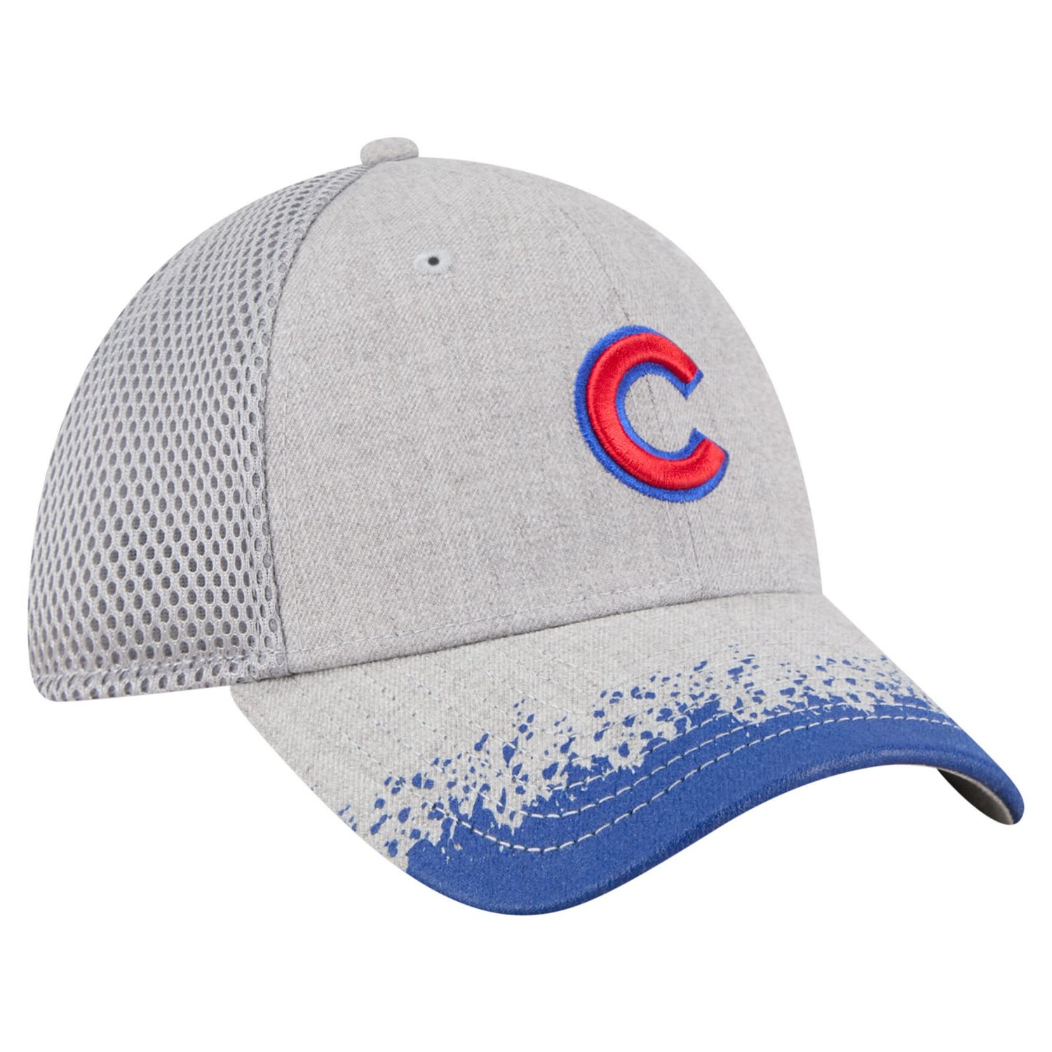 New Era Chicago Cubs Visor Paint Splatter 39THIRTY Flex Hat - view number 3