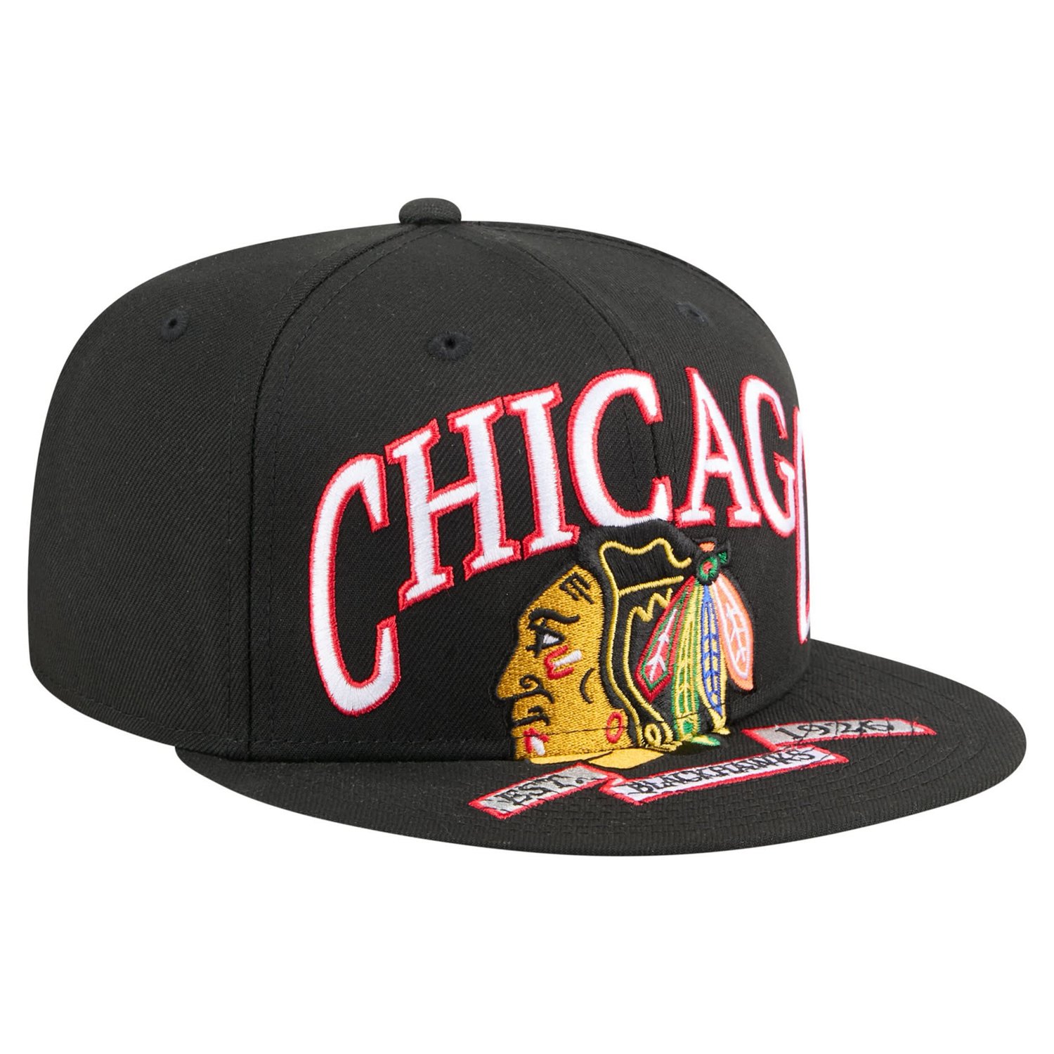 New Era Chicago hawks Oversized Vintage Arch 59Fifty Fitted Hat - view number 3