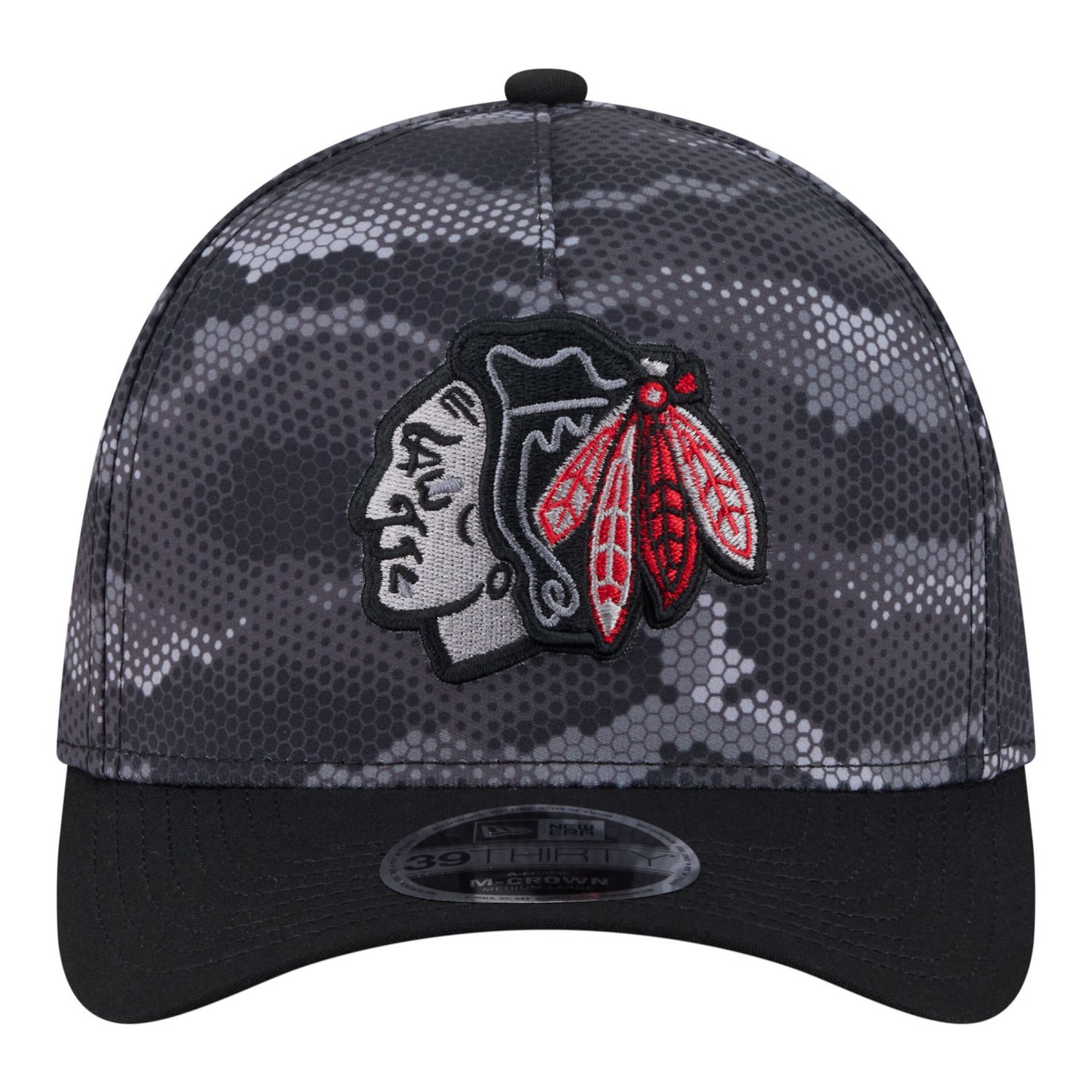 New Era Chicago hawks Zero Dark 39THIRTY A-Frame M-Crown Flex Hat - view number 2