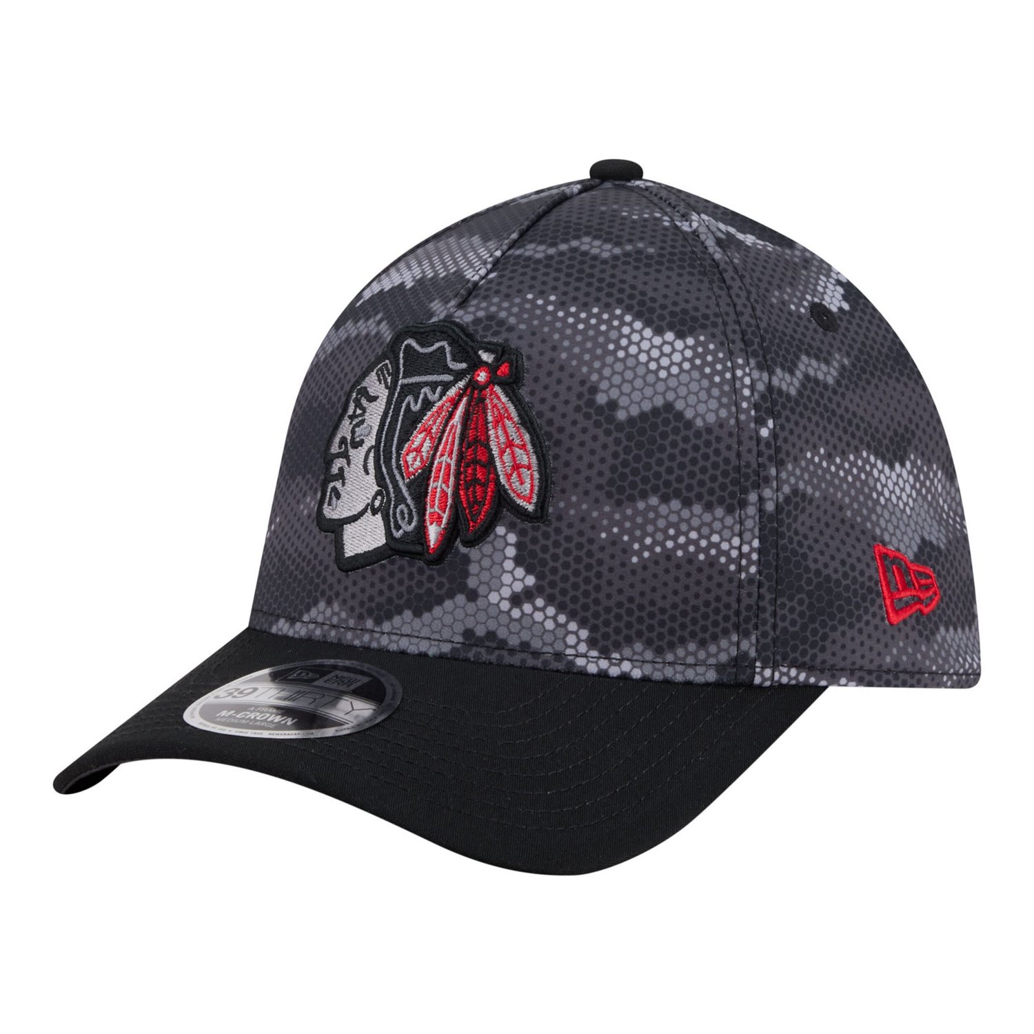 New Era Chicago hawks Zero Dark 39THIRTY A-Frame M-Crown Flex Hat