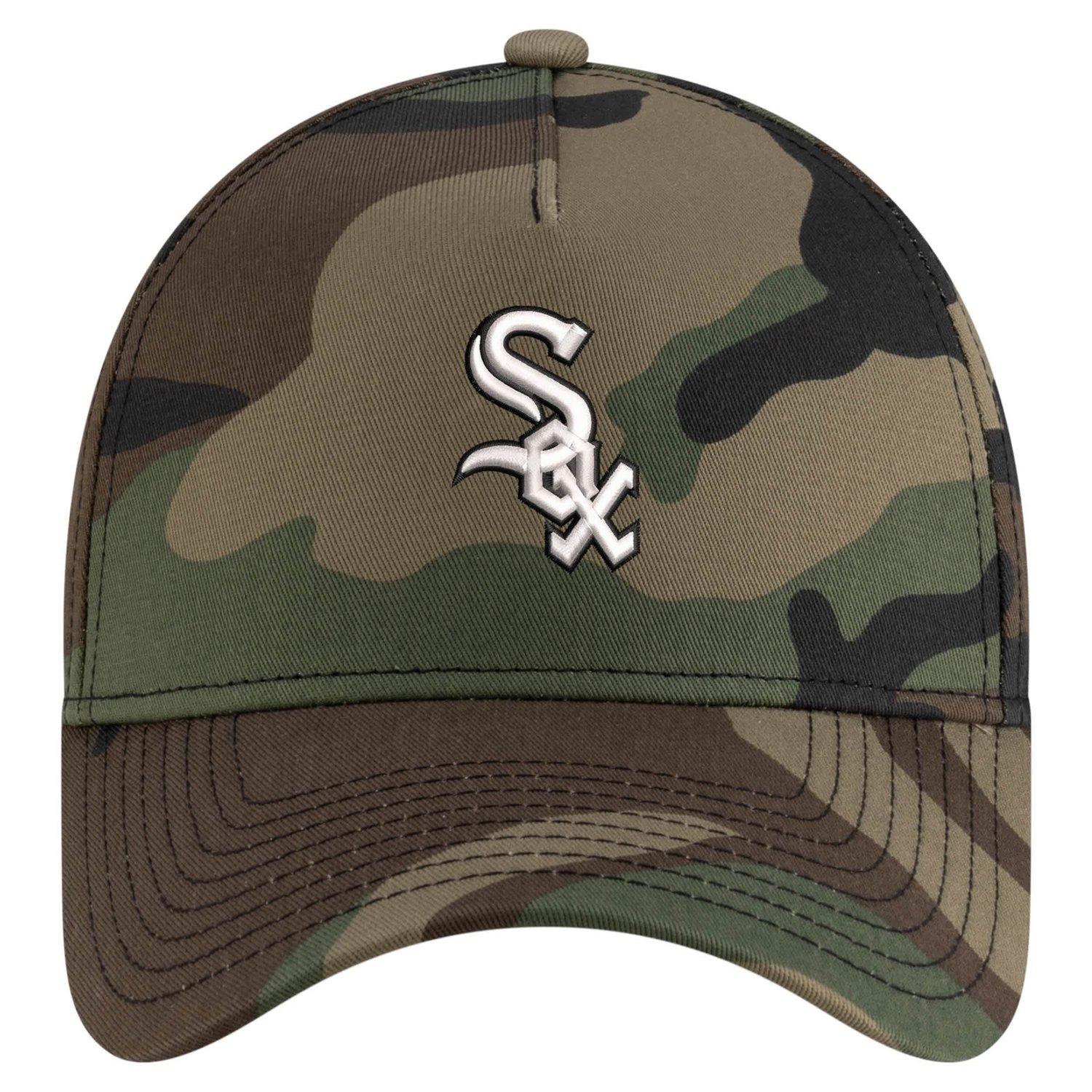 New Era Chicago Sox Woodland Team Pop 9FORTY A-Frame Adjustable Hat