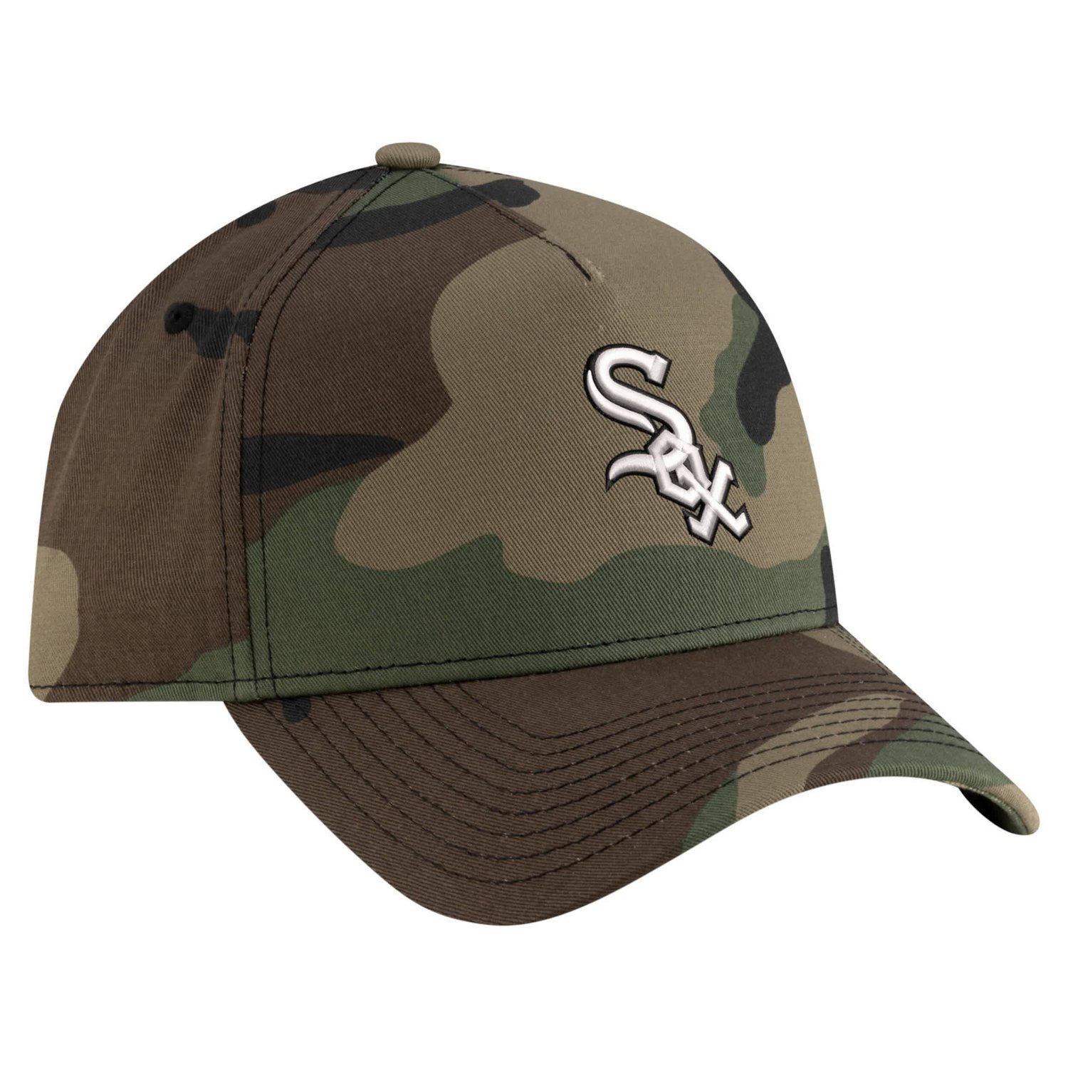 New Era Chicago Sox Woodland Team Pop 9FORTY A-Frame Adjustable Hat