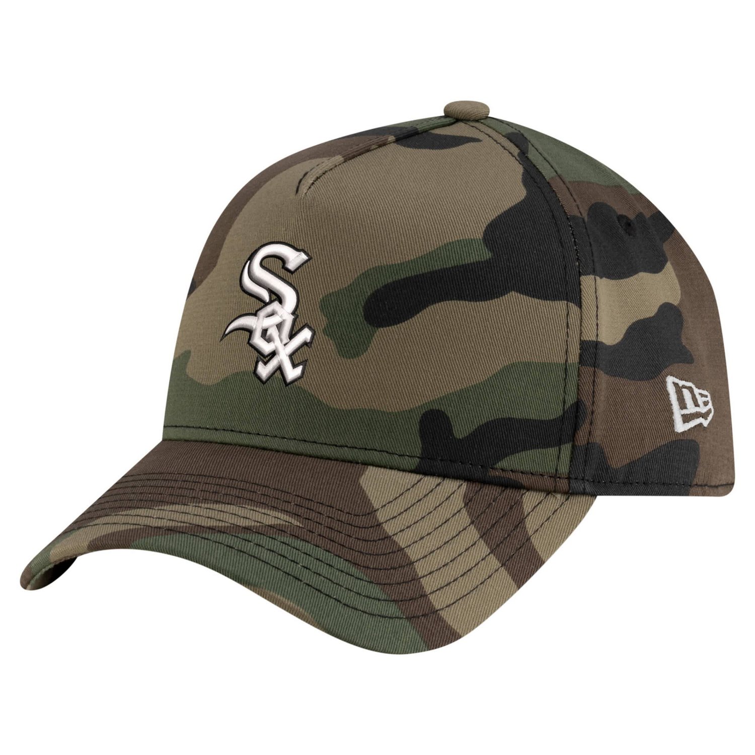 New Era Chicago Sox Woodland Team Pop 9FORTY A-Frame Adjustable Hat
