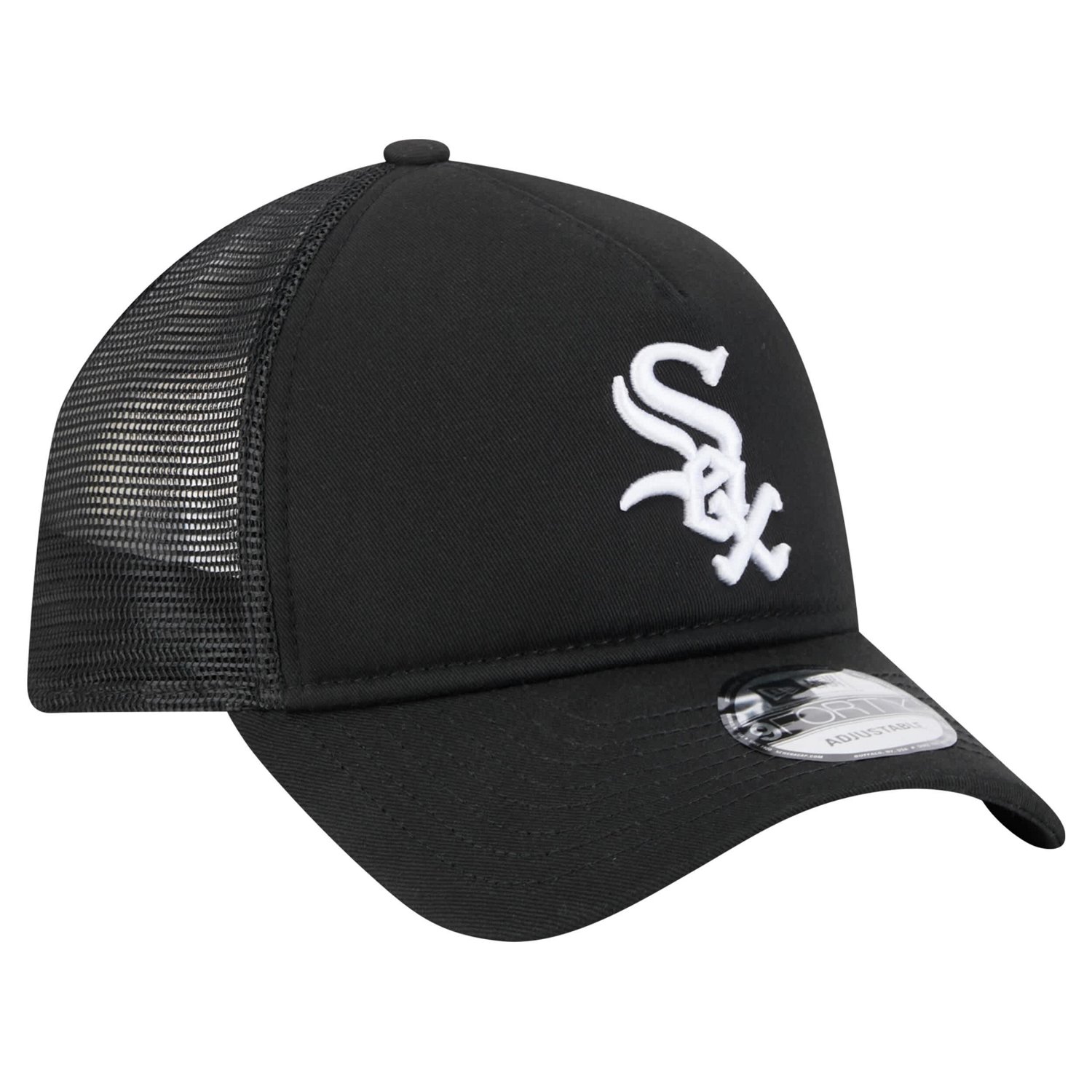 New Era Chicago White Sox 9FORTY A-Frame Trucker Adjustable Hat - view number 3