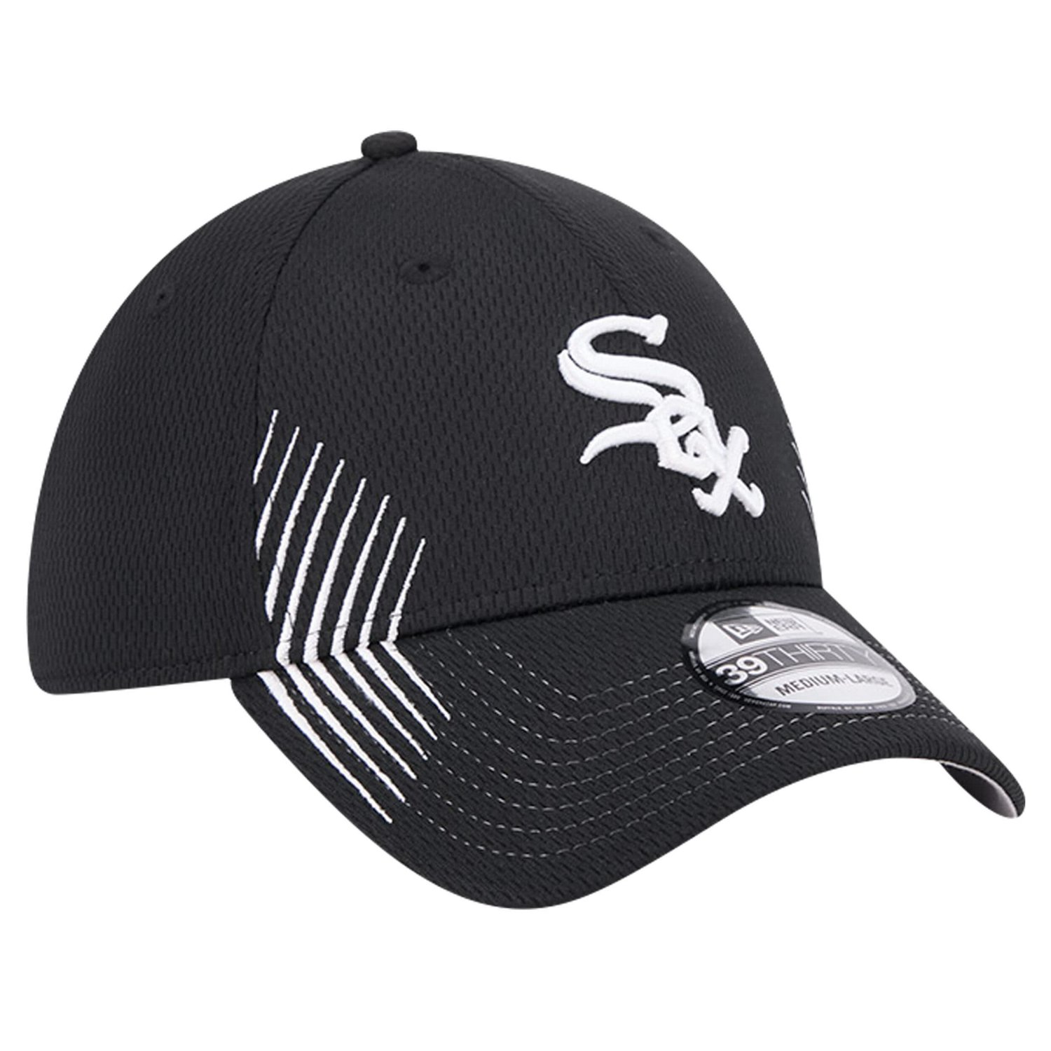 New Era Chicago White Sox Active Dash Mark 39THIRTY Flex Hat
