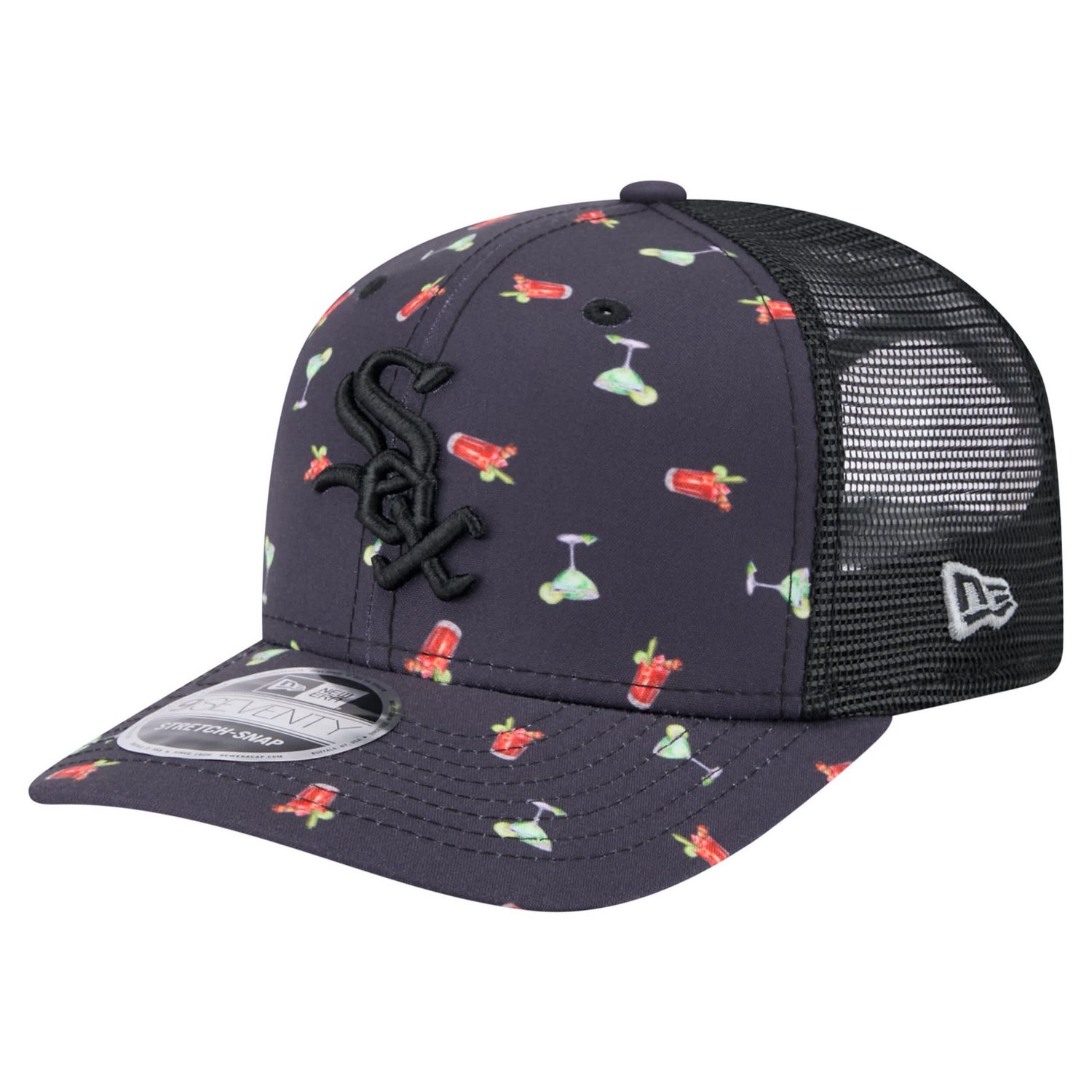 New Era Chicago White Sox Adventure Drinks Pattern 9SEVENTY Stretch-Snap Hat