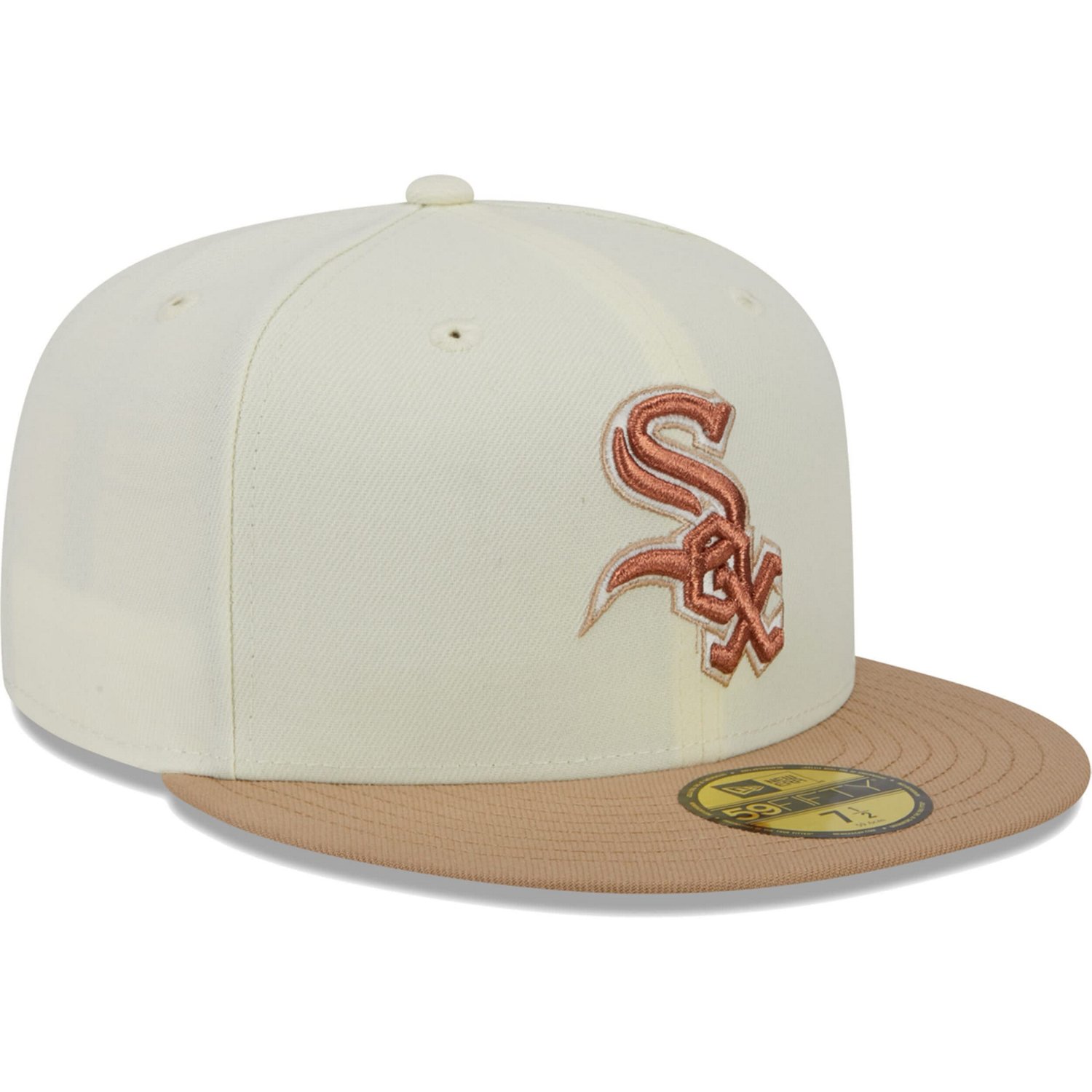 New Era Chicago White Sox Chrome Camel Rust Undervisor 59FIFTY Fitted Hat                                                        - view number 3