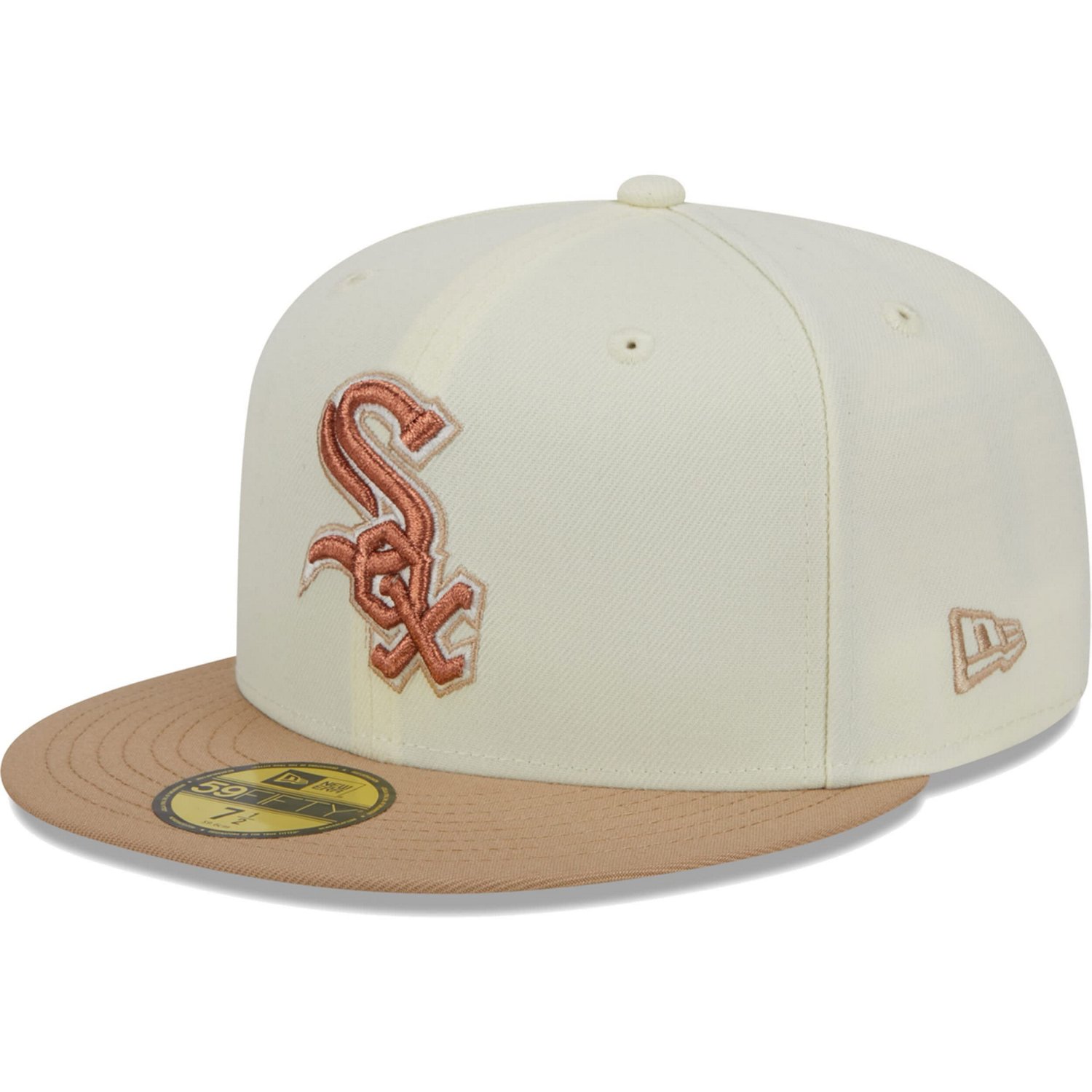 New Era Chicago White Sox Chrome Camel Rust Undervisor 59FIFTY Fitted Hat