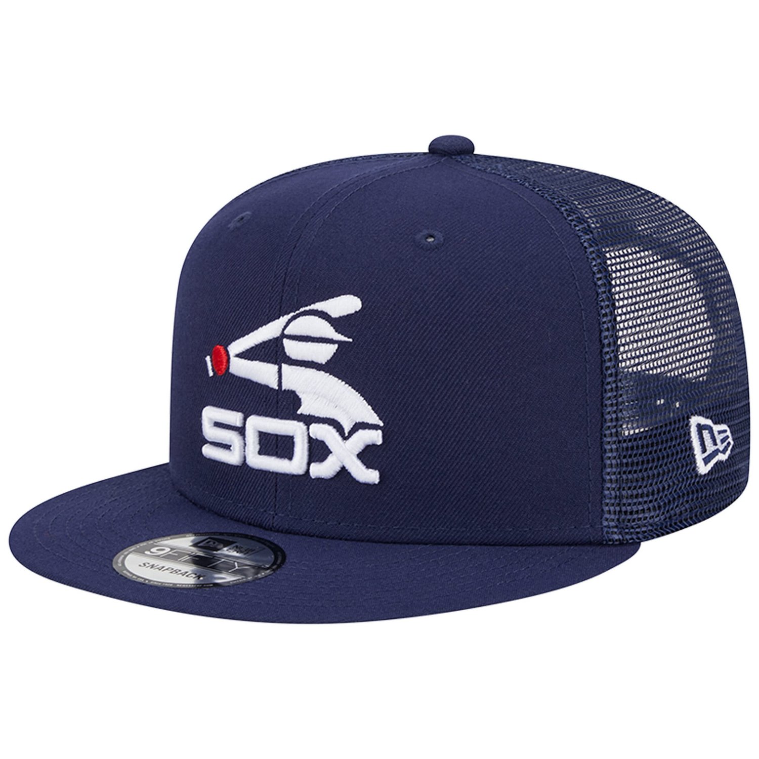 New Era Chicago White Sox Cooperstown Collection Team Color Trucker 9FIFTY Snapback Hat