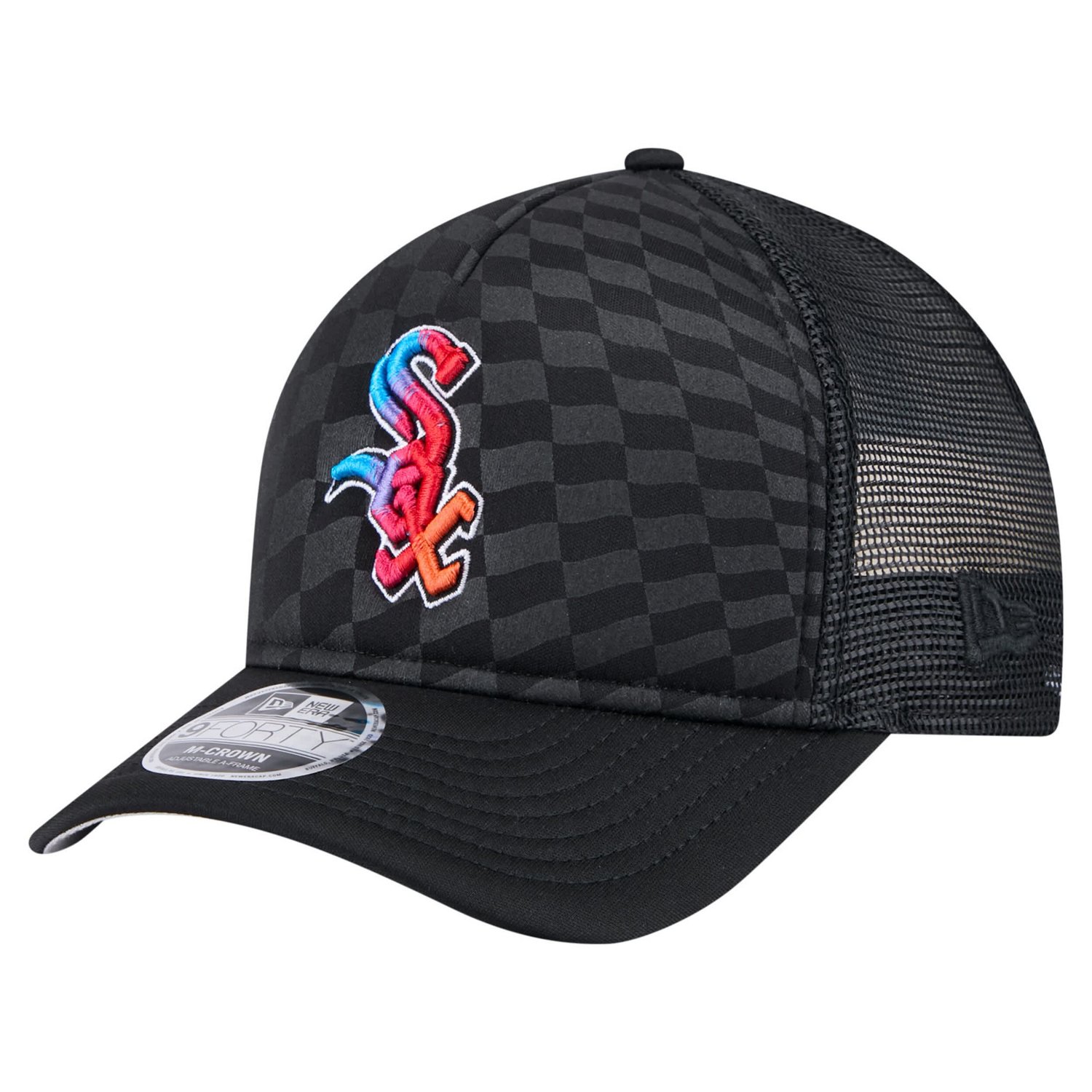 New Era Chicago White Sox Gradient 9FORTY A-Frame M-Crown Trucker Adjustable Hat