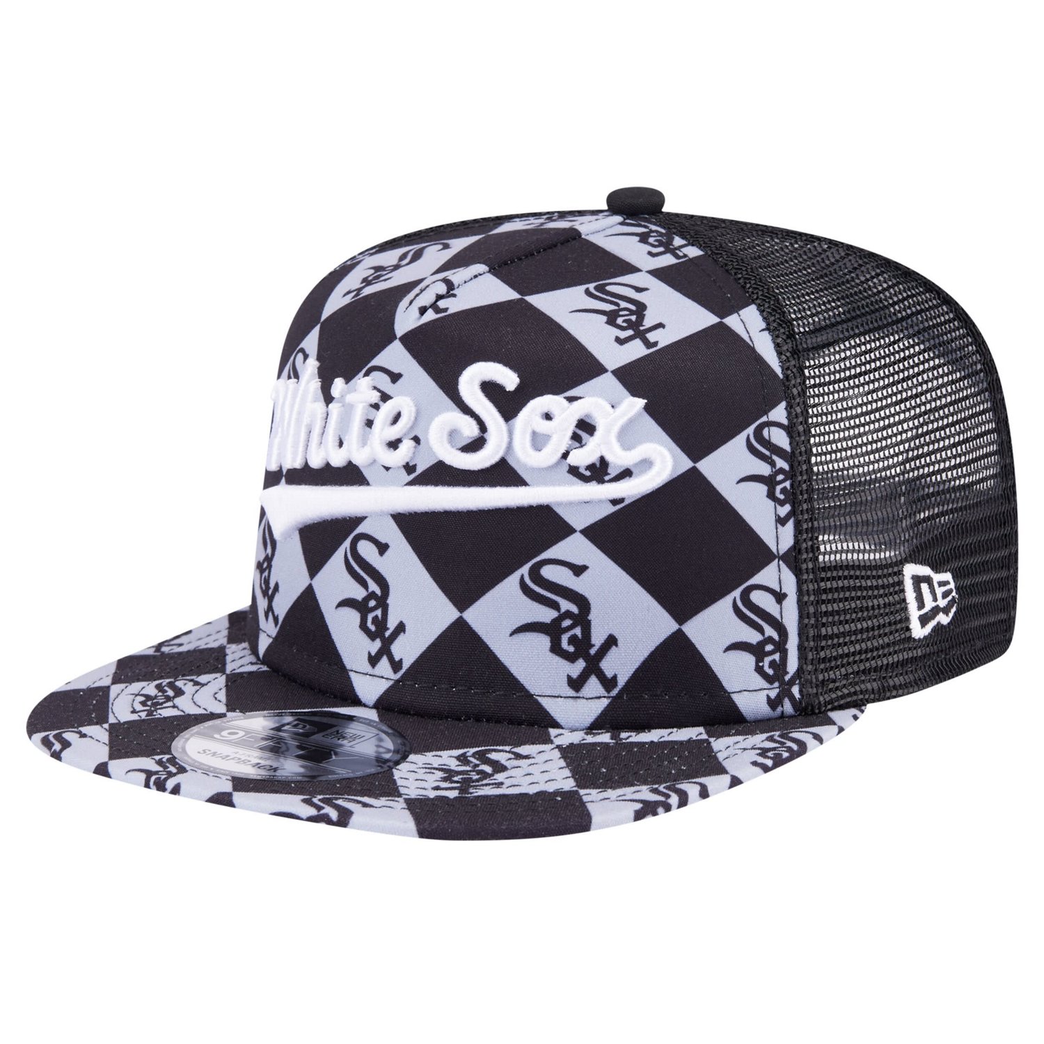 New Era Chicago White Sox Seeing Diamonds A-Frame Trucker 9FIFTY Snapback Hat