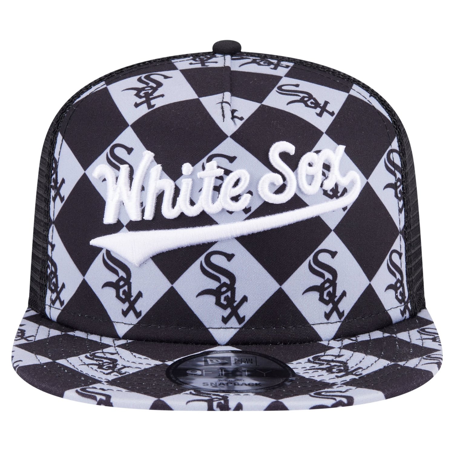 New Era Chicago White Sox Seeing Diamonds A-Frame Trucker 9FIFTY Snapback Hat