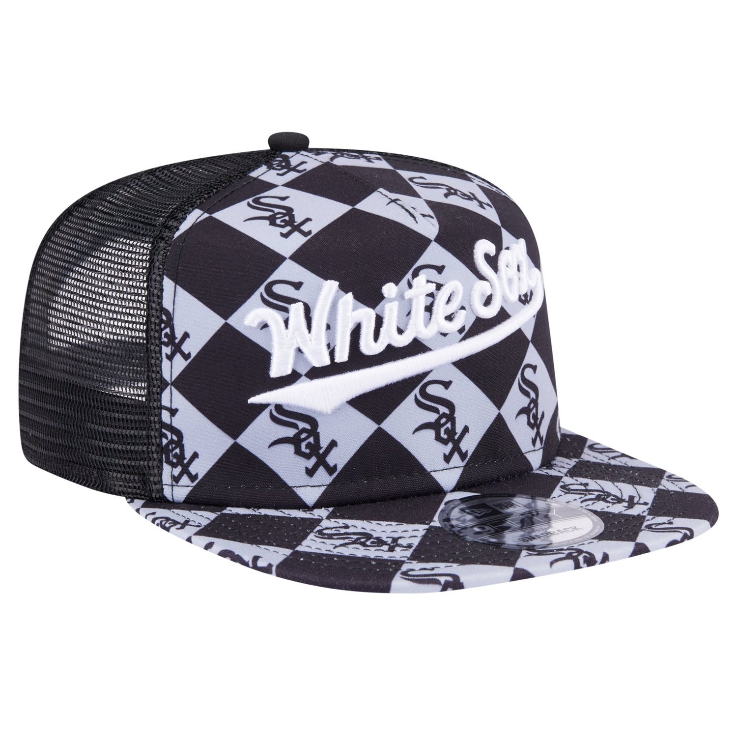 New Era Chicago White Sox Seeing Diamonds A-Frame Trucker 9FIFTY Snapback Hat