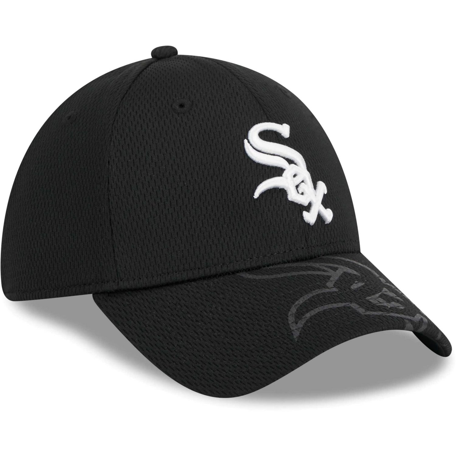 New Era Chicago White Sox Top Visor 39THIRTY Flex Hat                                                                            - view number 3