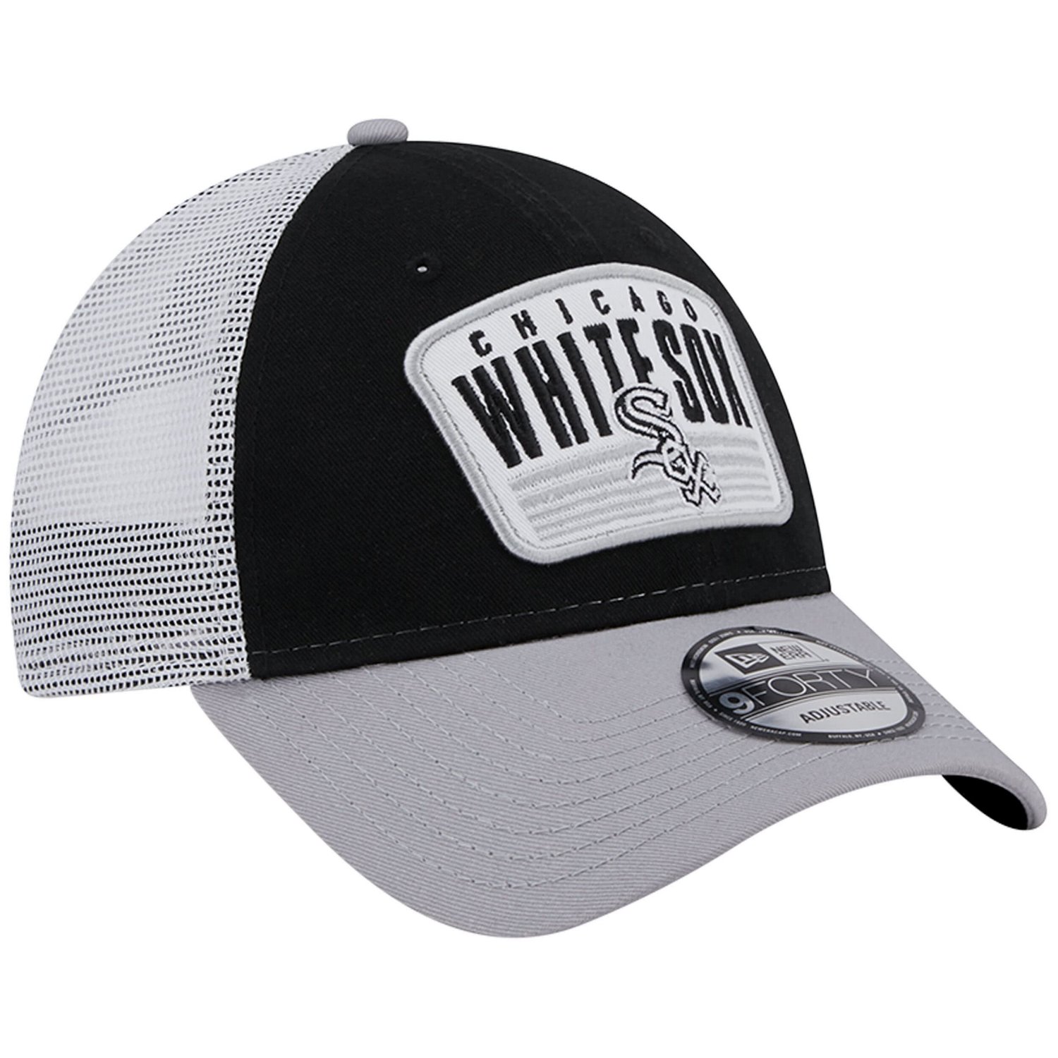 New Era Chicago White Sox Two-Tone Patch 9FORTY Snapback Hat                                                                     - view number 3