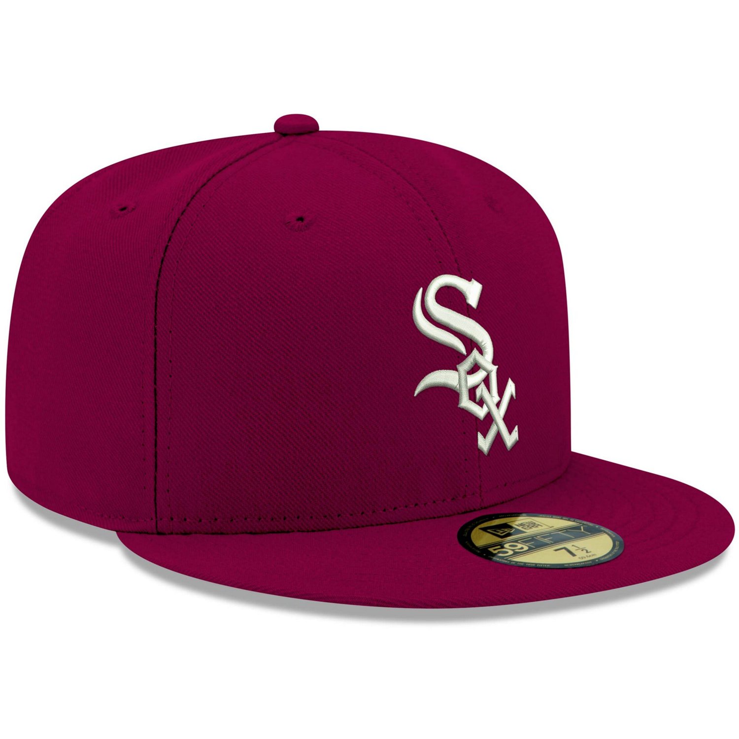 New Era Chicago White Sox White Logo 59FIFTY Fitted Hat                                                                          - view number 3
