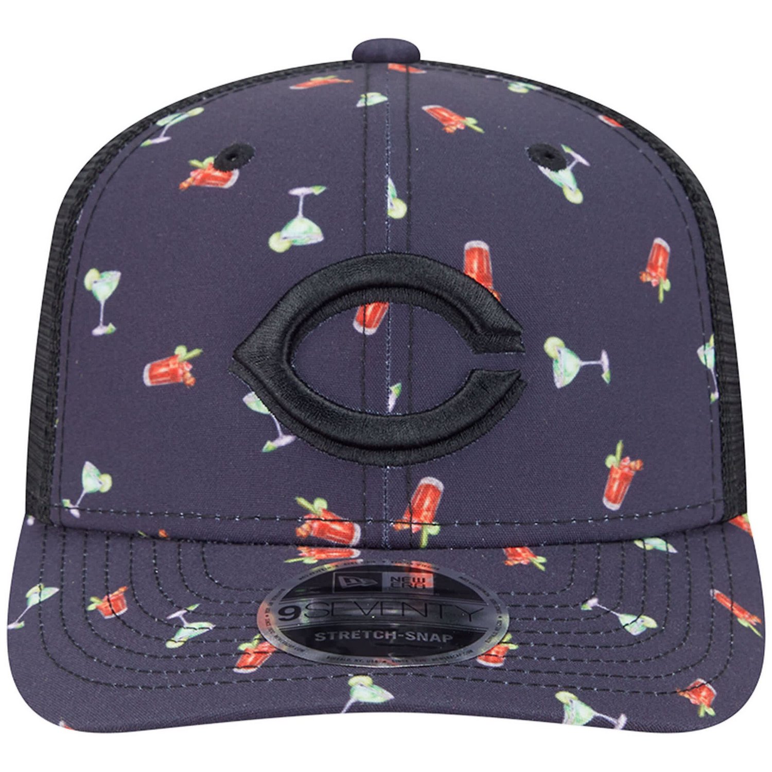 New Era Cincinnati Reds Adventure Drinks Pattern 9SEVENTY Stretch-Snap Hat                                                       - view number 2